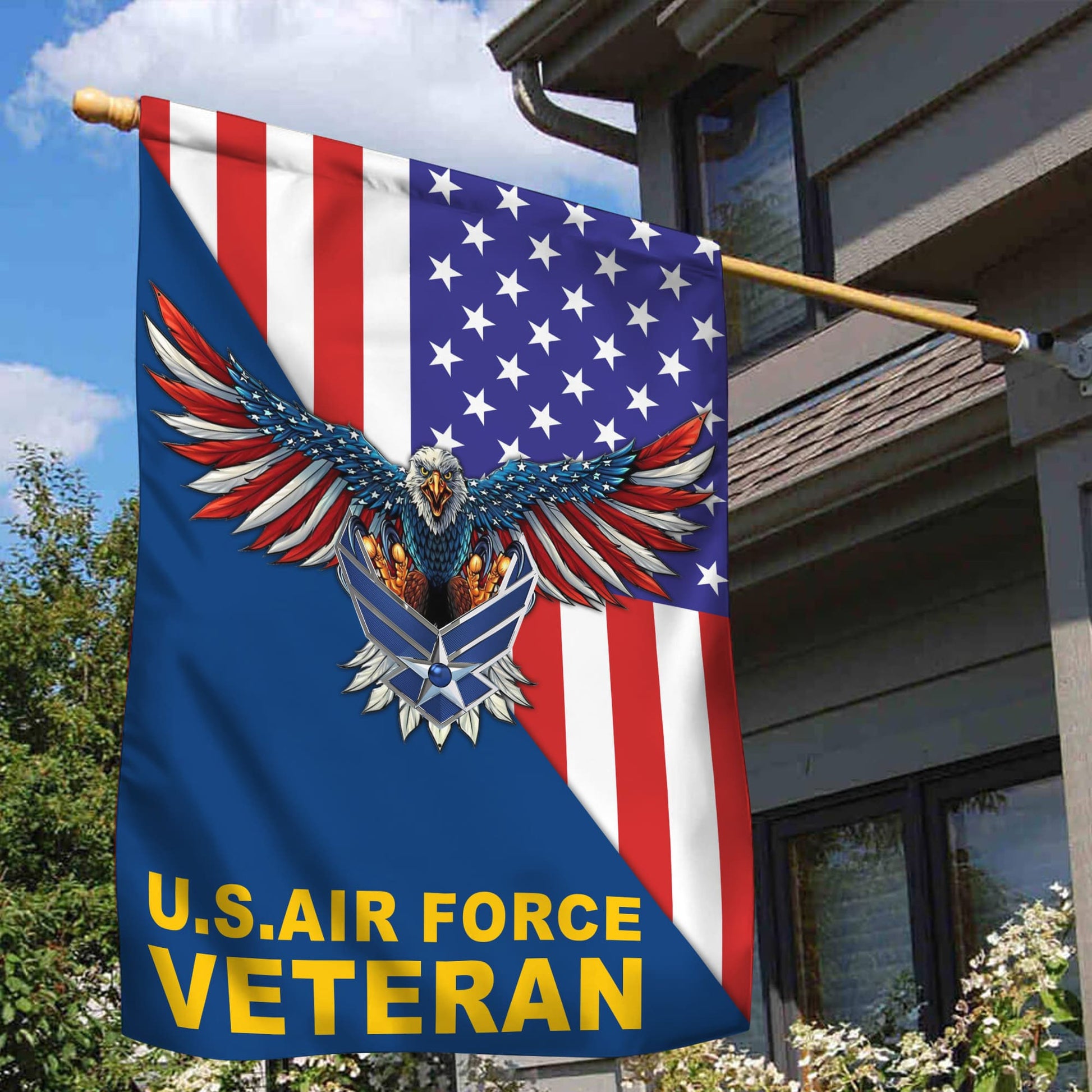 USAF Garden Flag - House Flag, Gift For Air Force Veteran VPVC100704