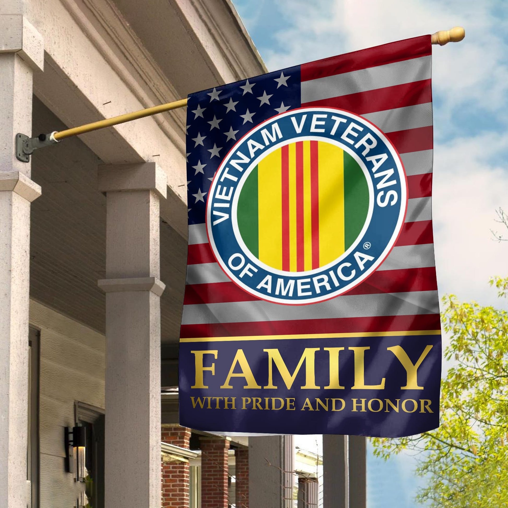 Vietnam Veteran Garden Flag - House Flag, Vietnam Veteran Family With Pride And Honor VPVC100906