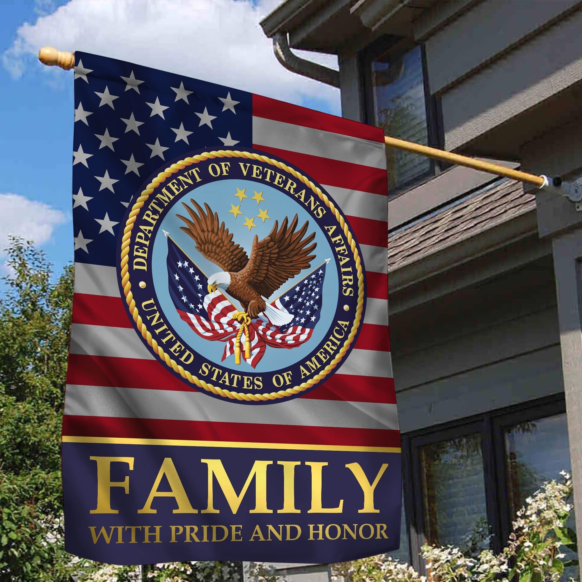 US Veteran Garden Flag - House Flag, Veteran Family With Pride And Honor VPVC100907