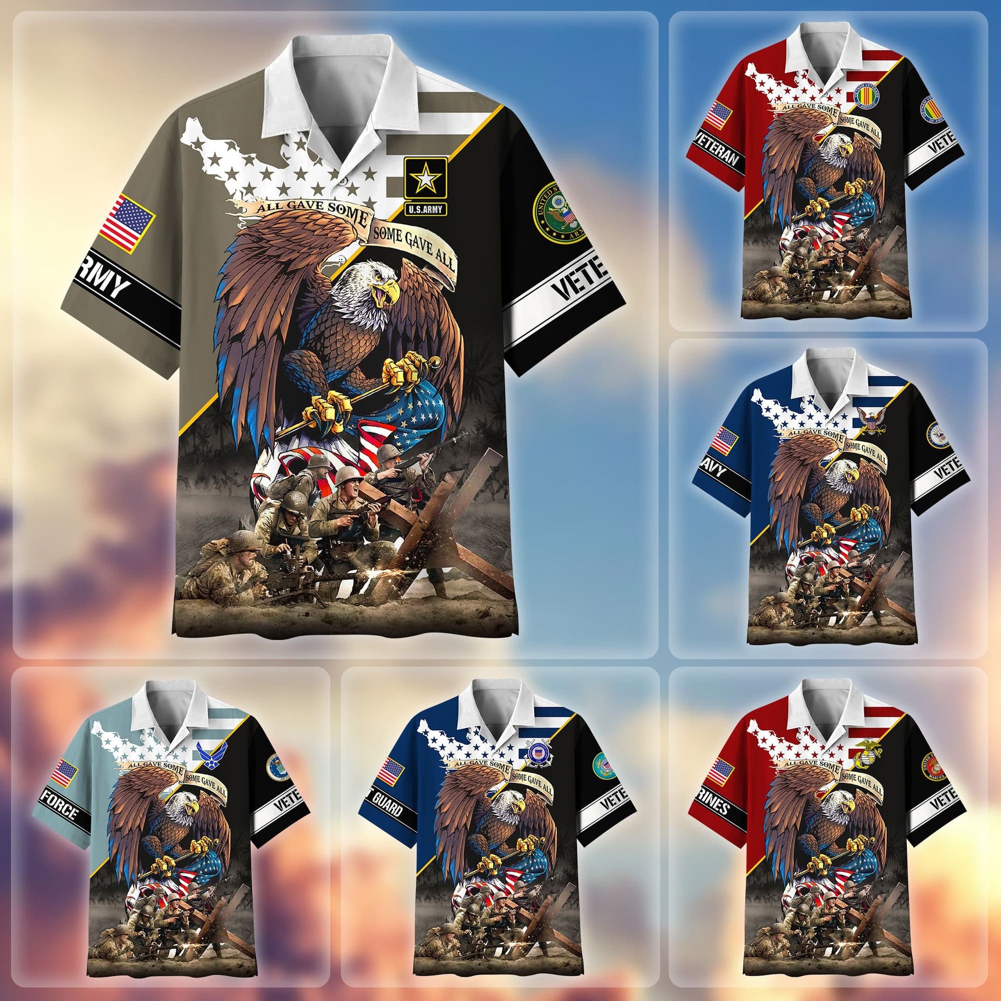 Premium All Gave Some Some Gave All US Veterans Hawaii Shirt APVC160501