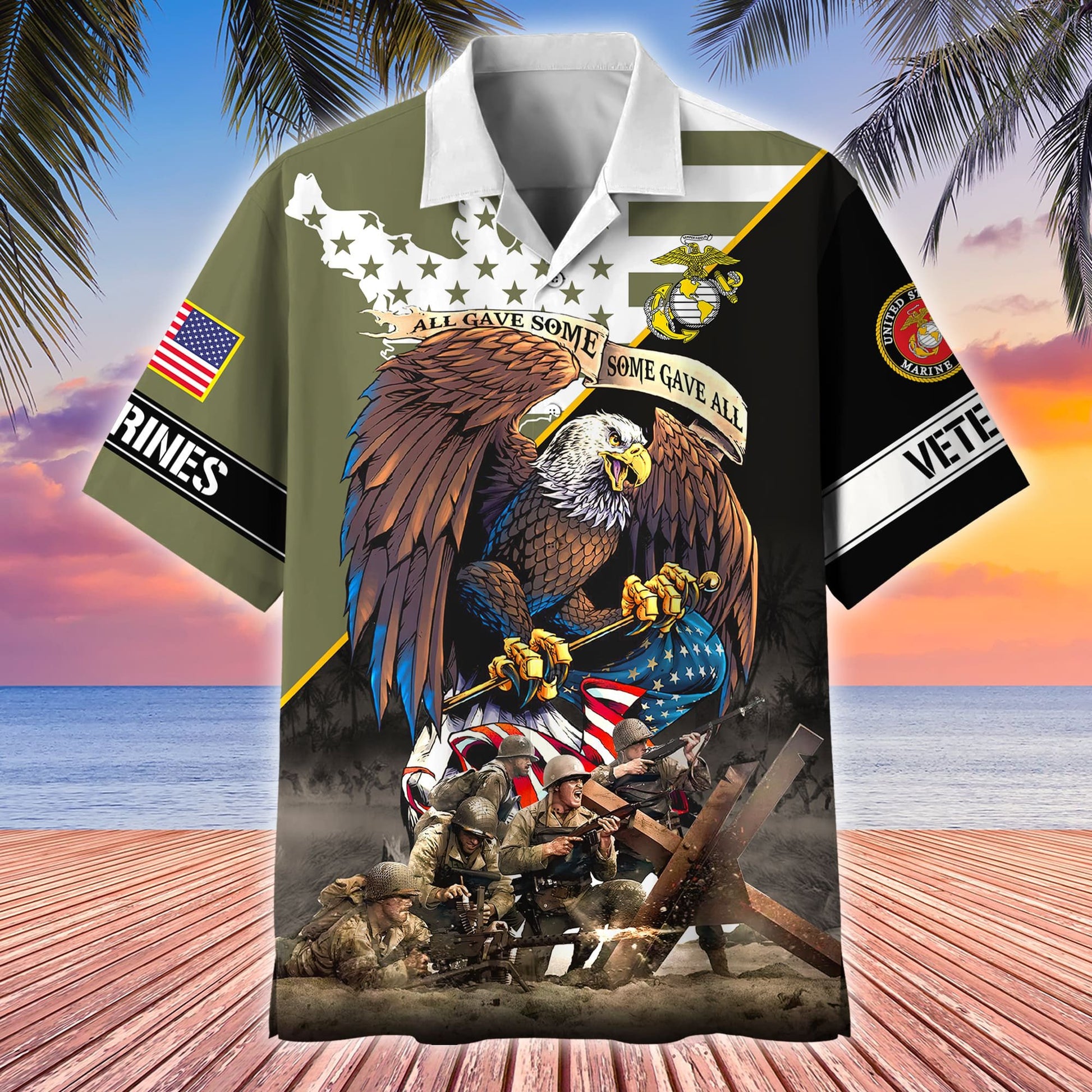Premium All Gave Some Some Gave All US Veterans Hawaii Shirt APVC160501