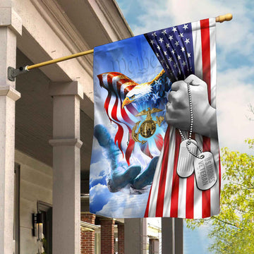 USMC - Marine Veteran Garden Flag - House Flag VPVC06100203