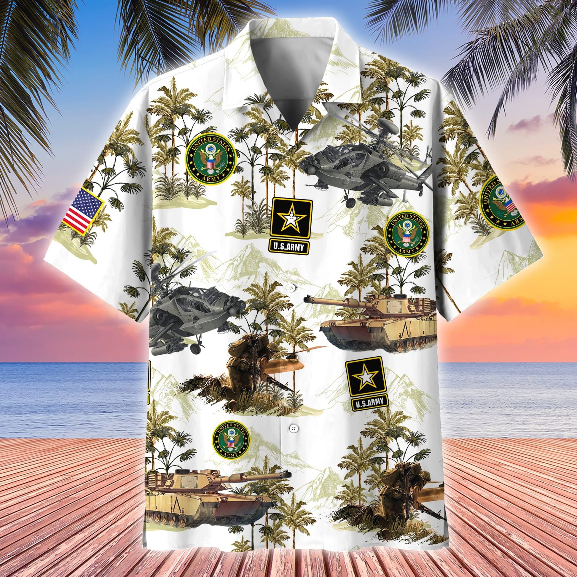 Premium American Pride US Veterans Hawaii Shirt APVC200701