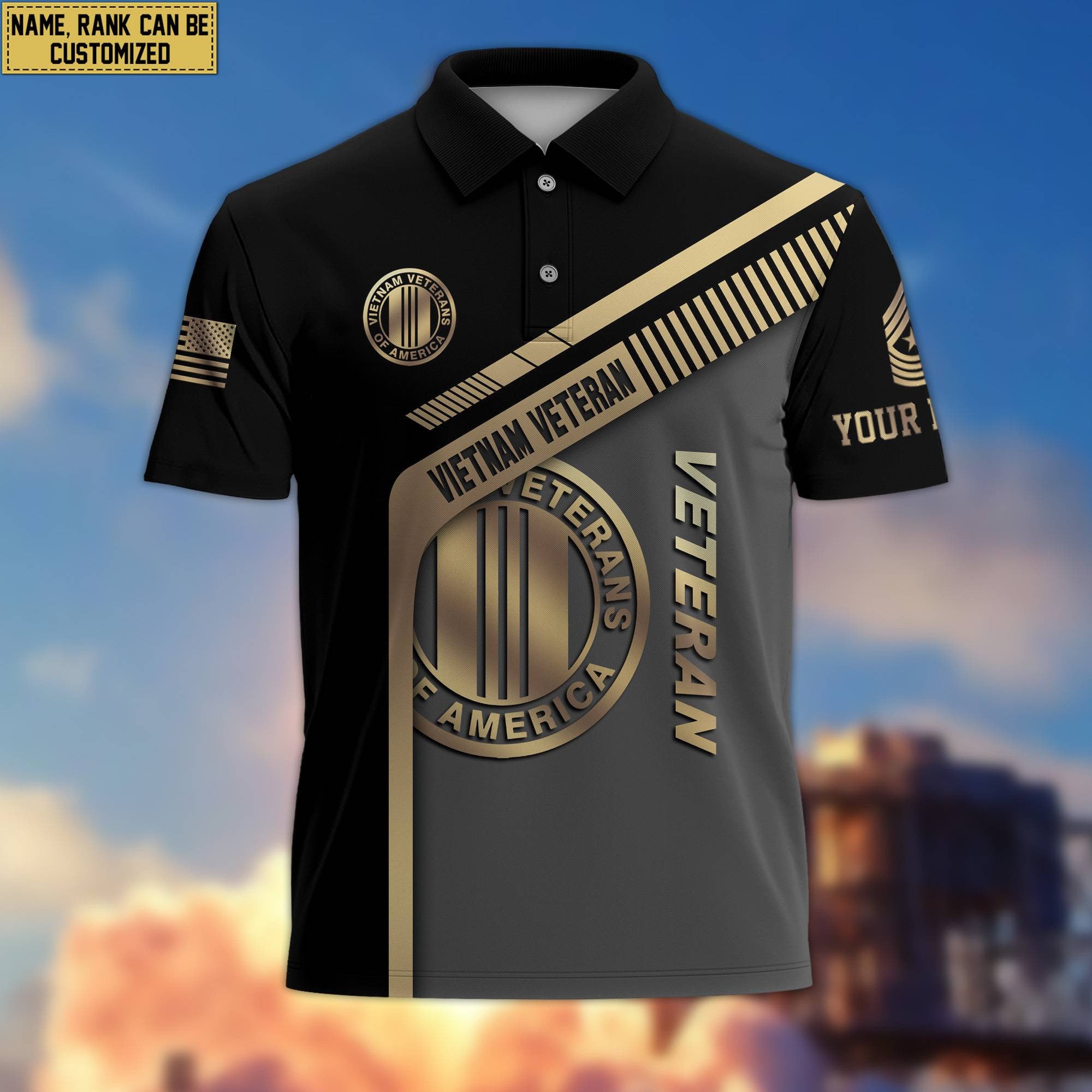 Vietnam Veteran Personalized Short Sleeve Polo Shirt, Gift For Vietnam Veteran VPVC200206