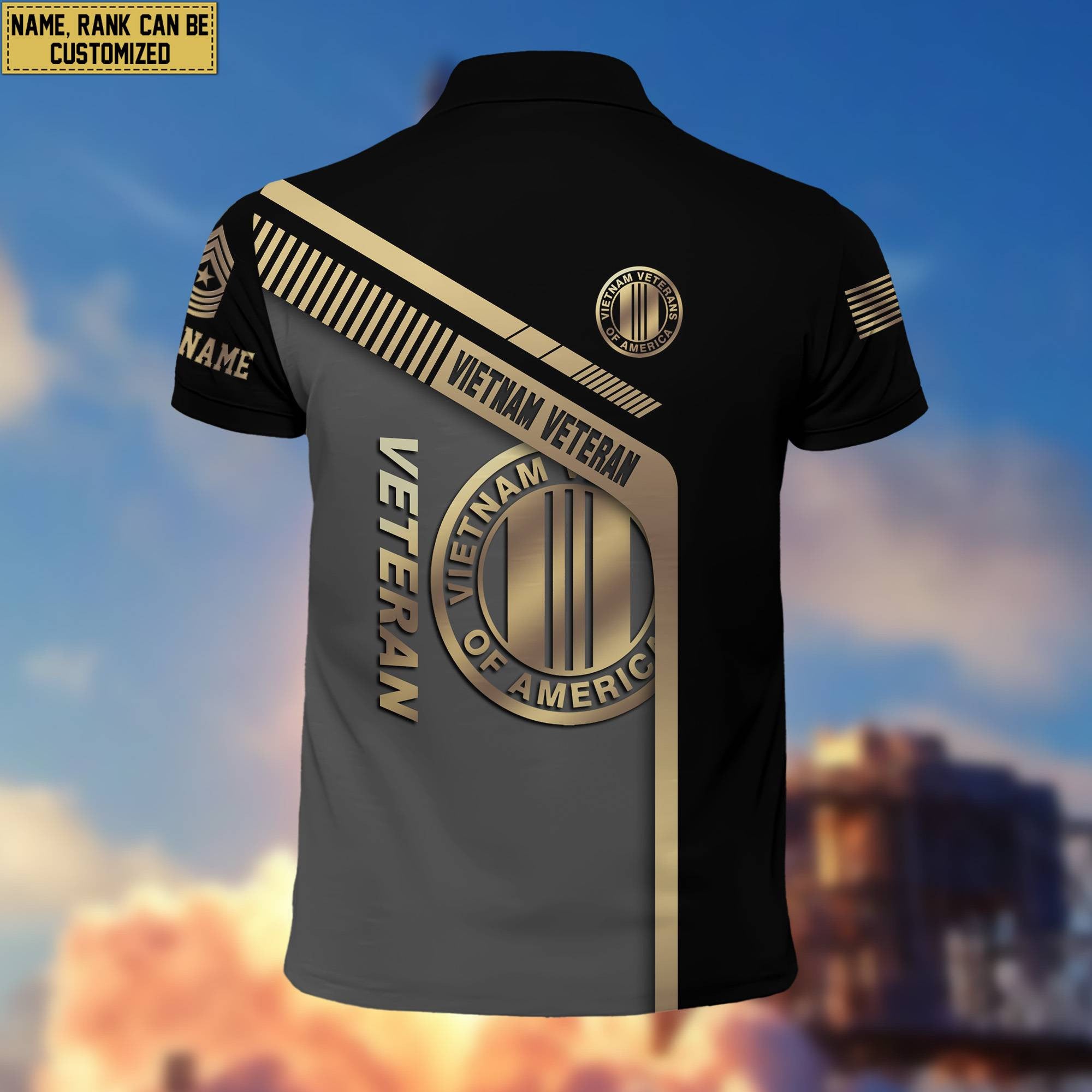 Vietnam Veteran Personalized Short Sleeve Polo Shirt, Gift For Vietnam Veteran VPVC200206