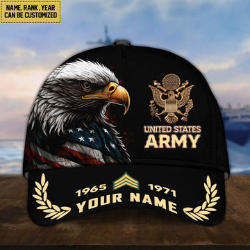 Premium Personalized US Army Veteran Cap VPVC002201