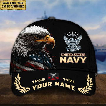 Premium Personalized US Navy Veteran Cap VPVC002202