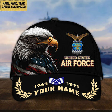 Premium Personalized USAF Veteran Cap, Hat For Air Force Veteran VPVC002204