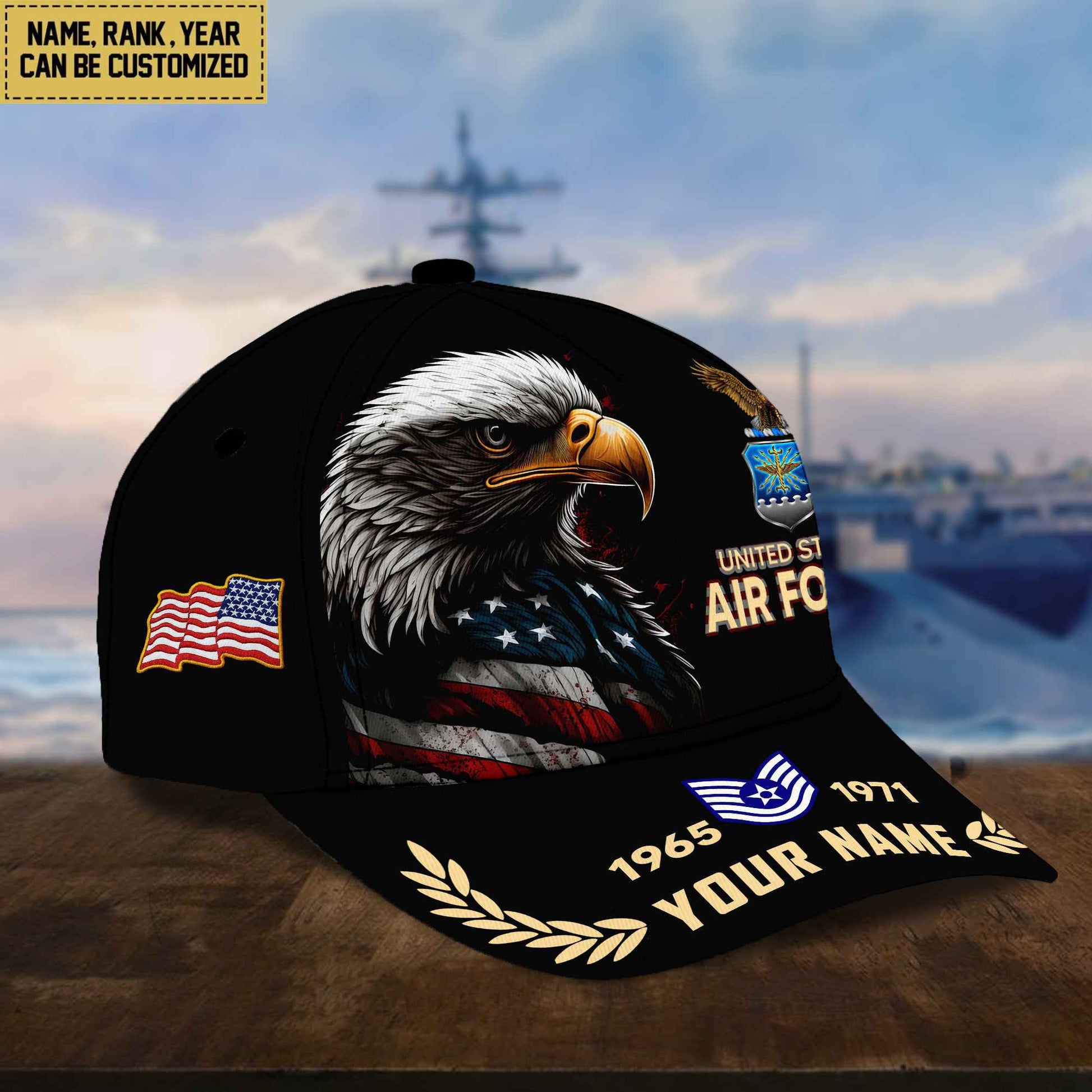 Premium Personalized USAF Veteran Cap, Hat For Air Force Veteran VPVC002204