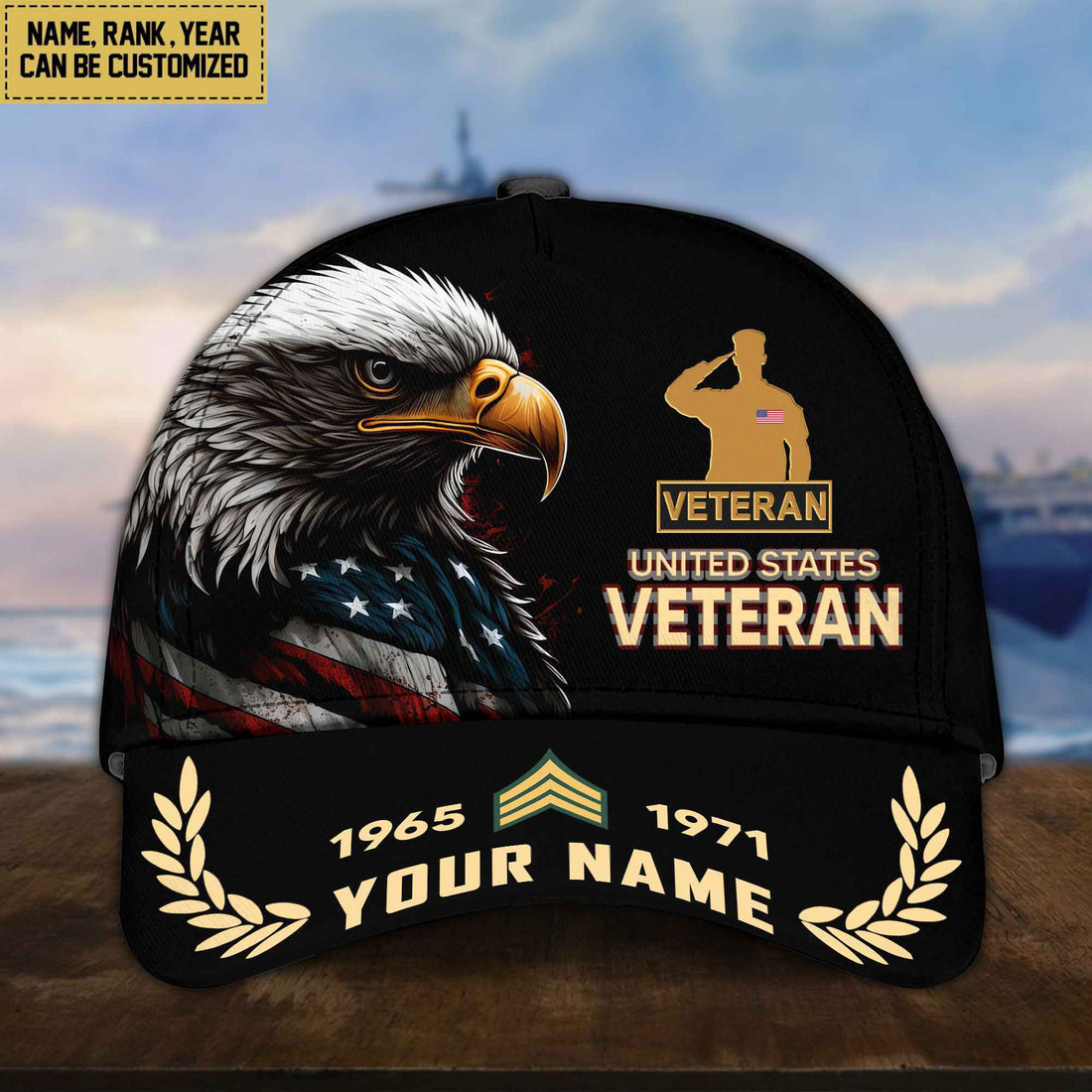 Premium Personalized US Veteran Cap, Hat For US Veteran VPVC002207
