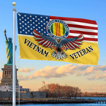 Unique Vietnam Veteran Grommet Flag, Gift For Vietnam Veteran VPVC104606