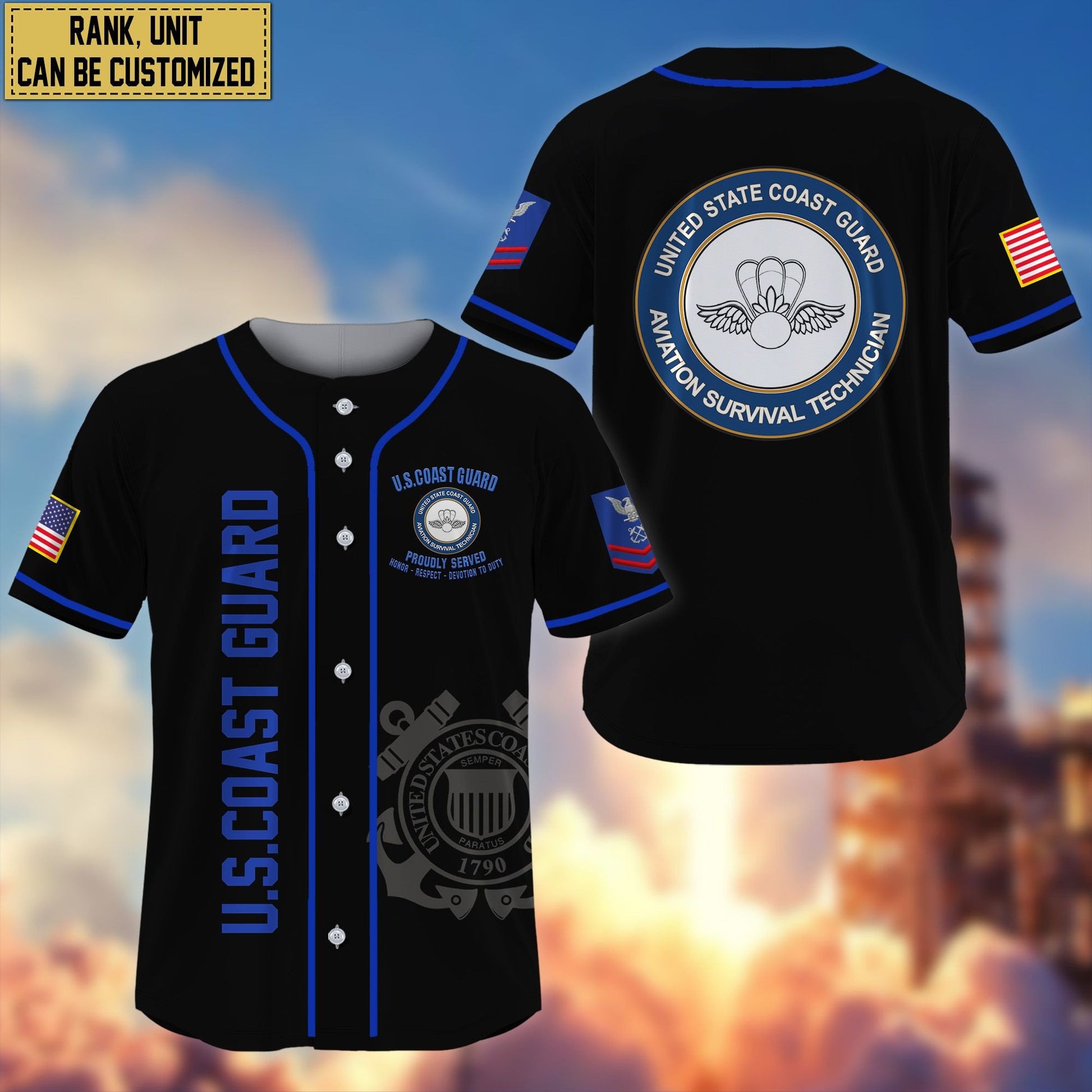 Premium Personalized US Veterans Baseball Jersey APVC030601