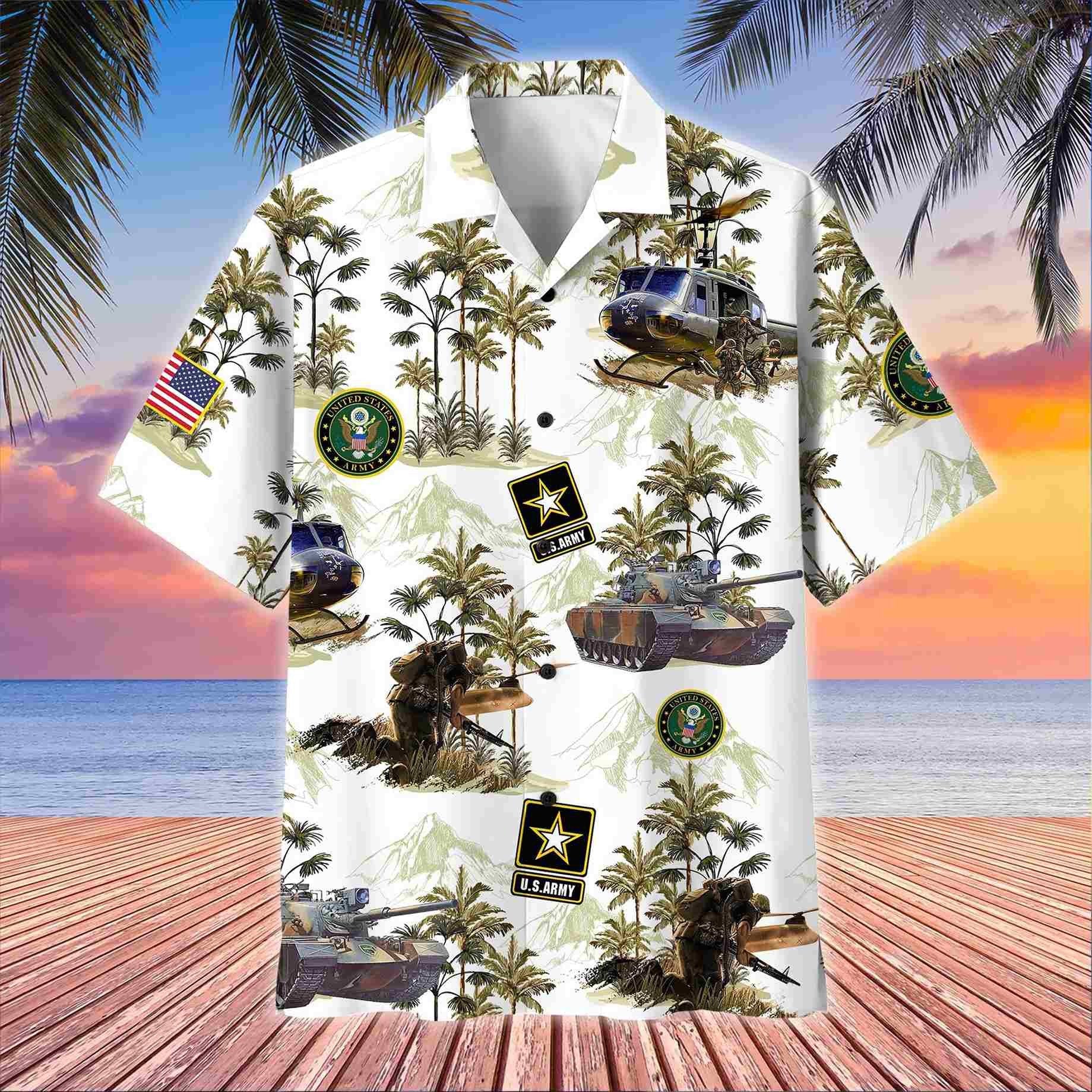 Premium American Pride US Veterans Hawaii Shirt APVC200701