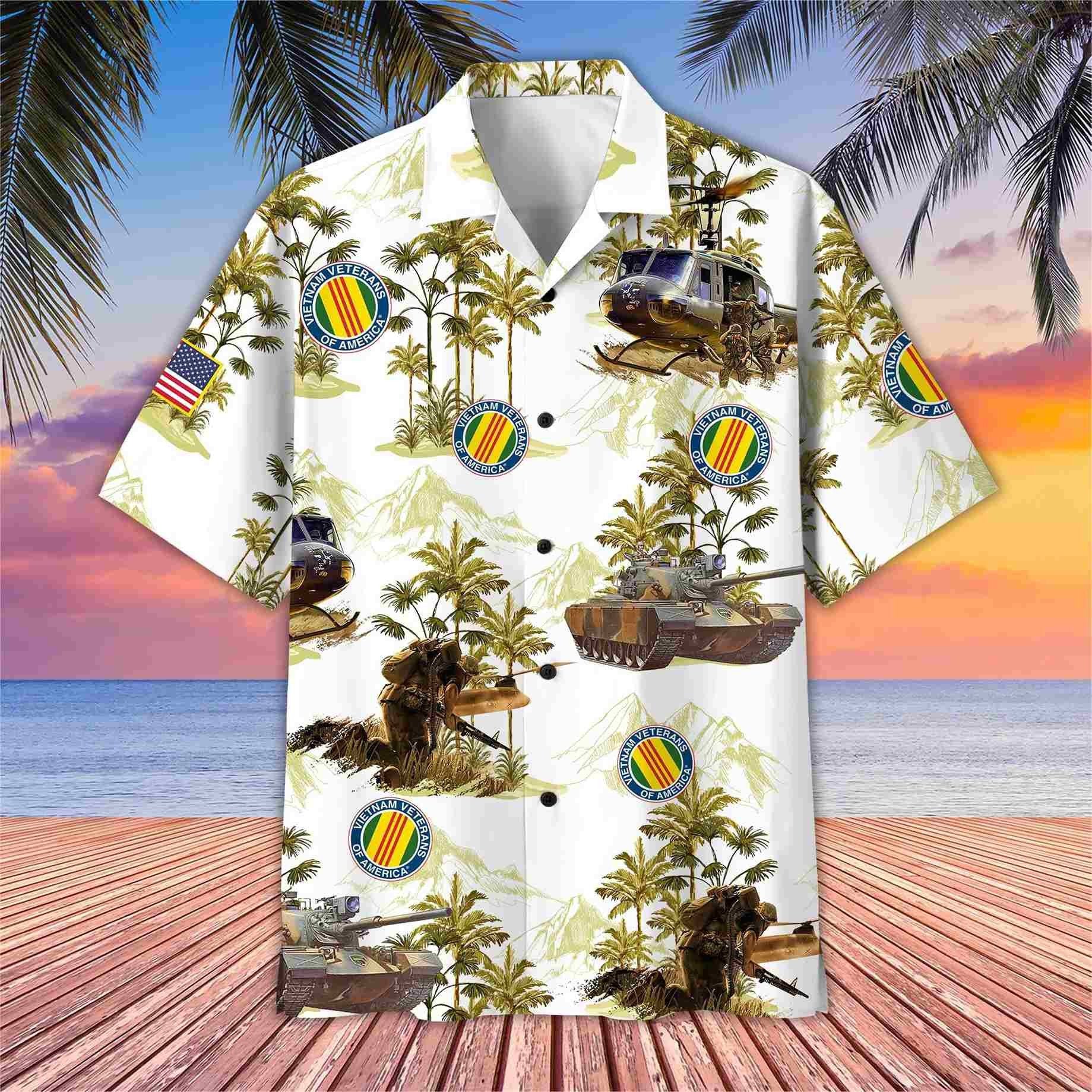 Premium American Pride US Veterans Hawaii Shirt APVC200701