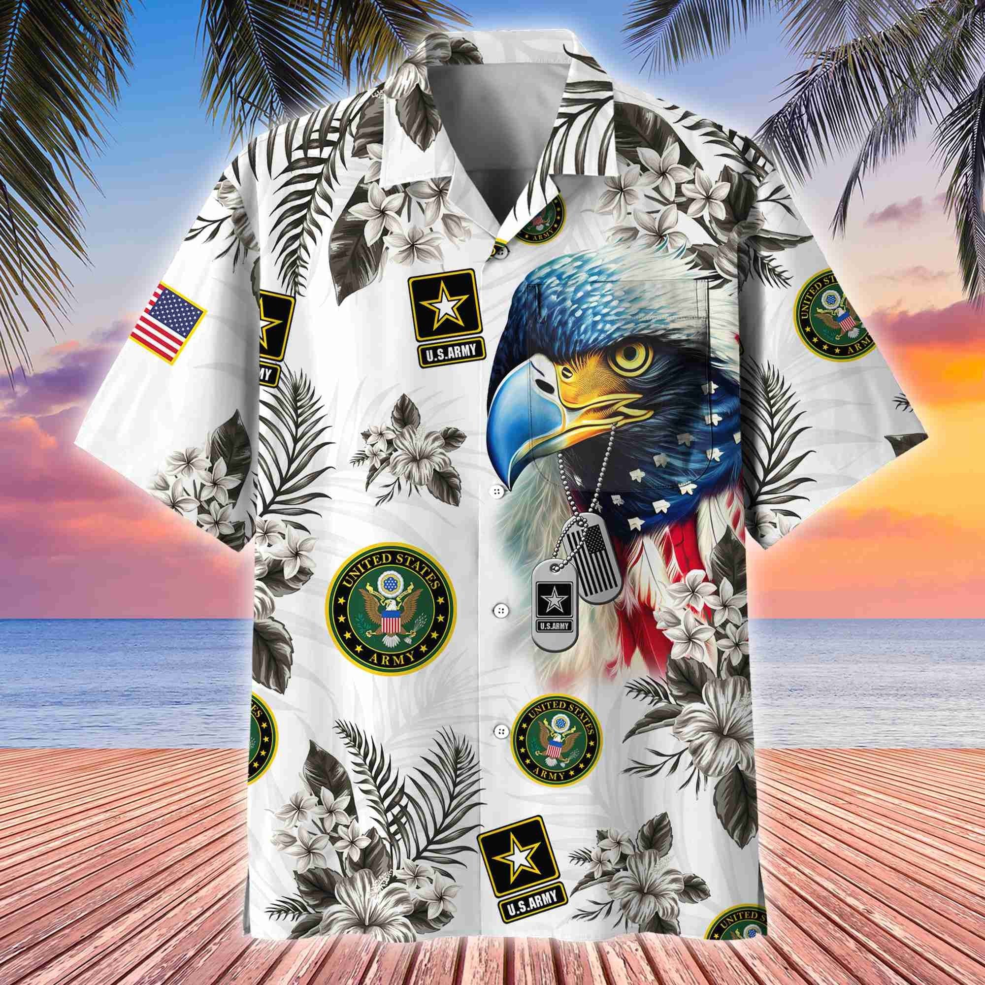 Premium US Veterans Hawaii Shirt With Pocket, Gift For Army Veteran, Navy Veteran, Marine Veteran, Air Force Veteran, Coast Guard Veteran, Vietnam Veteran, Gift For Veterans Day, Father's Day, Independence Day APVC110611