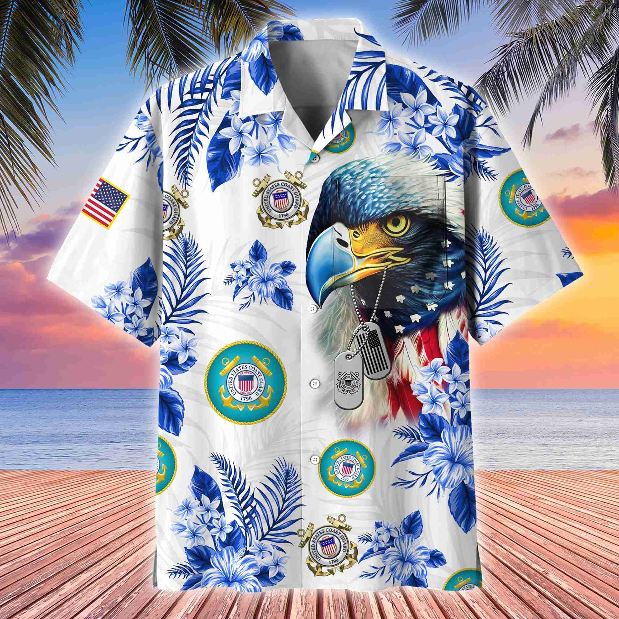Premium US Veterans Hawaii Shirt With Pocket, Gift For Army Veteran, Navy Veteran, Marine Veteran, Air Force Veteran, Coast Guard Veteran, Vietnam Veteran, Gift For Veterans Day, Father's Day, Independence Day APVC110611