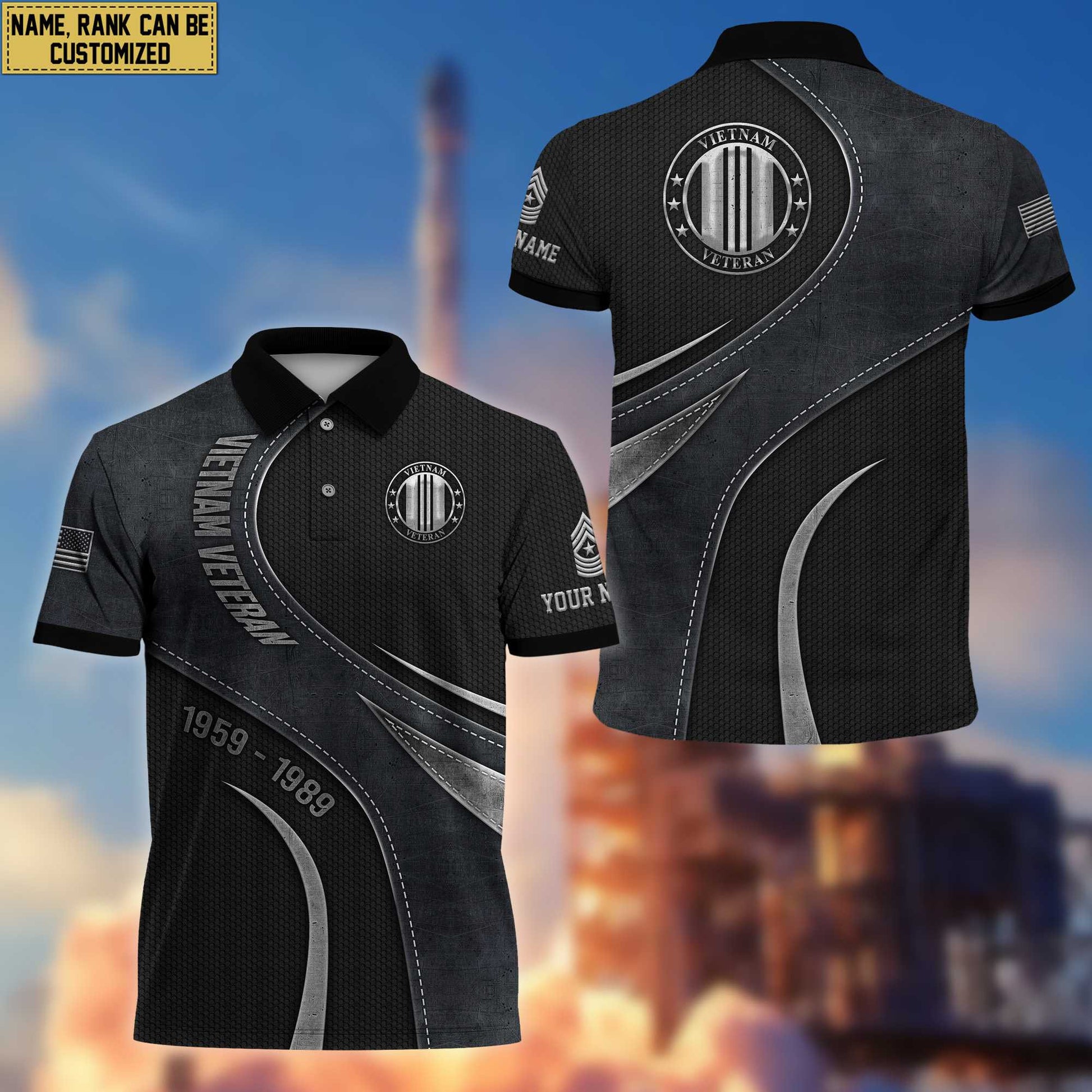 Premium Vietnam Veteran Polo Shirt, Gift for Vietnam Veteran VPVC201306