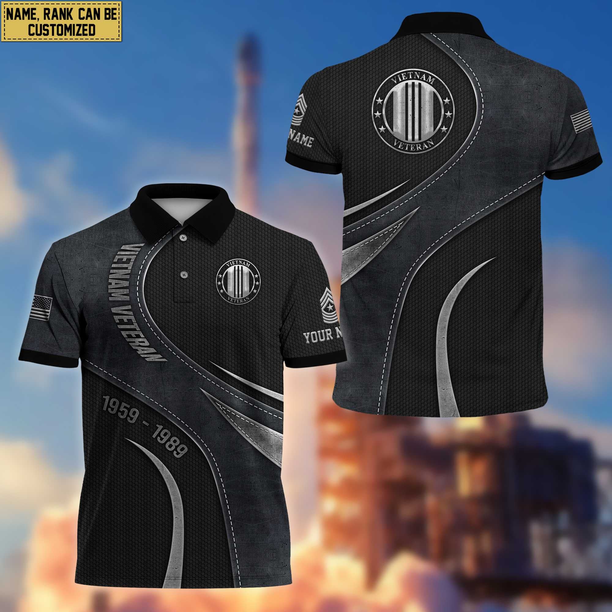 Premium Vietnam Veteran Polo Shirt, Gift for Vietnam Veteran VPVC201306