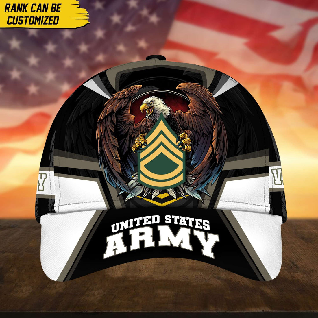 Premium Custom US Army Veteran Cap, Gift for Army Veteran VPVC002401