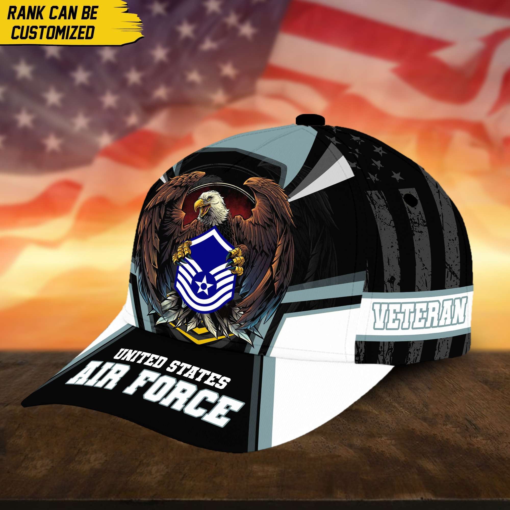 Premium Custom USAF Veteran Cap, Gift for Air Force Veteran VPVC002404