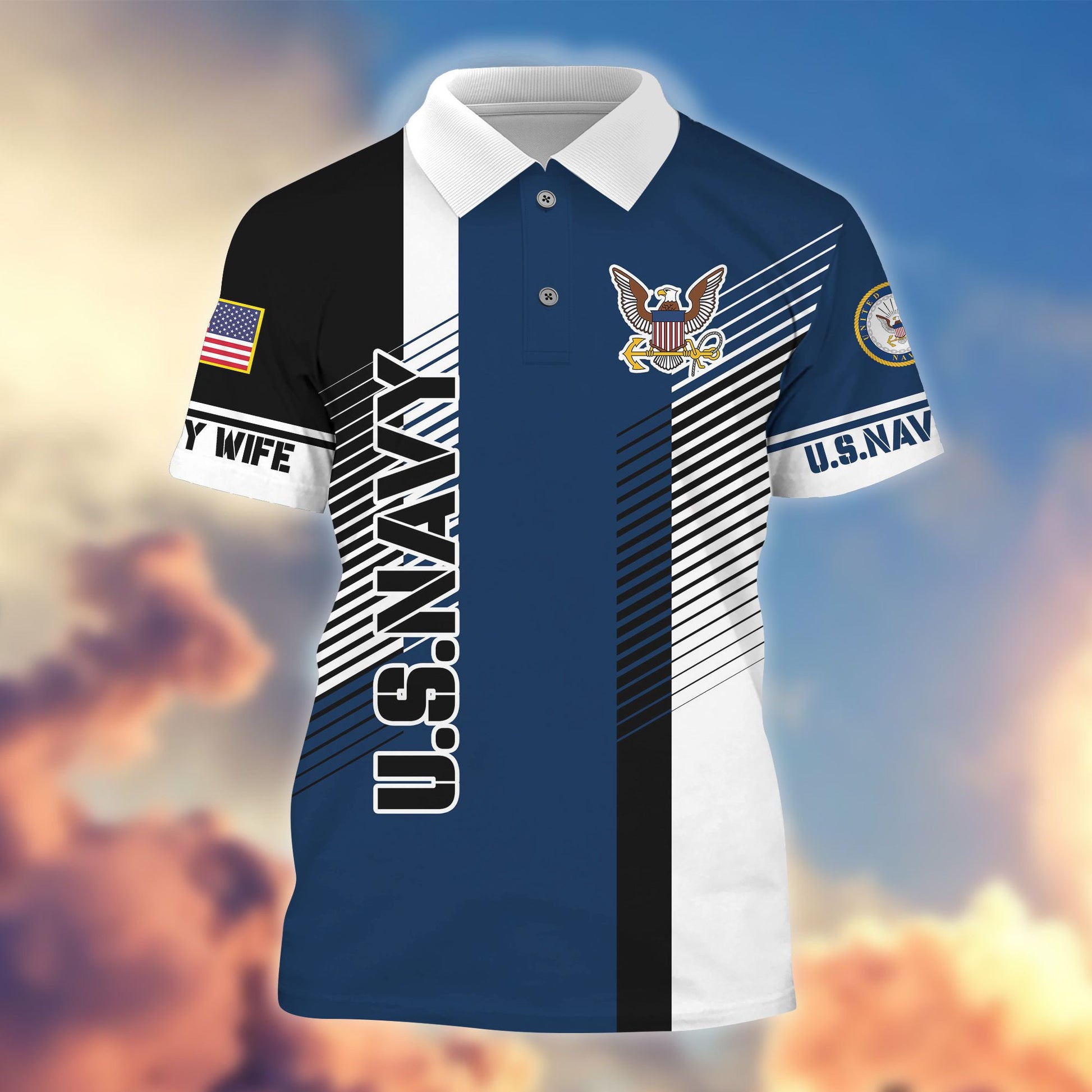 Premium Polo Shirt For Veteran's Wife APVC180610