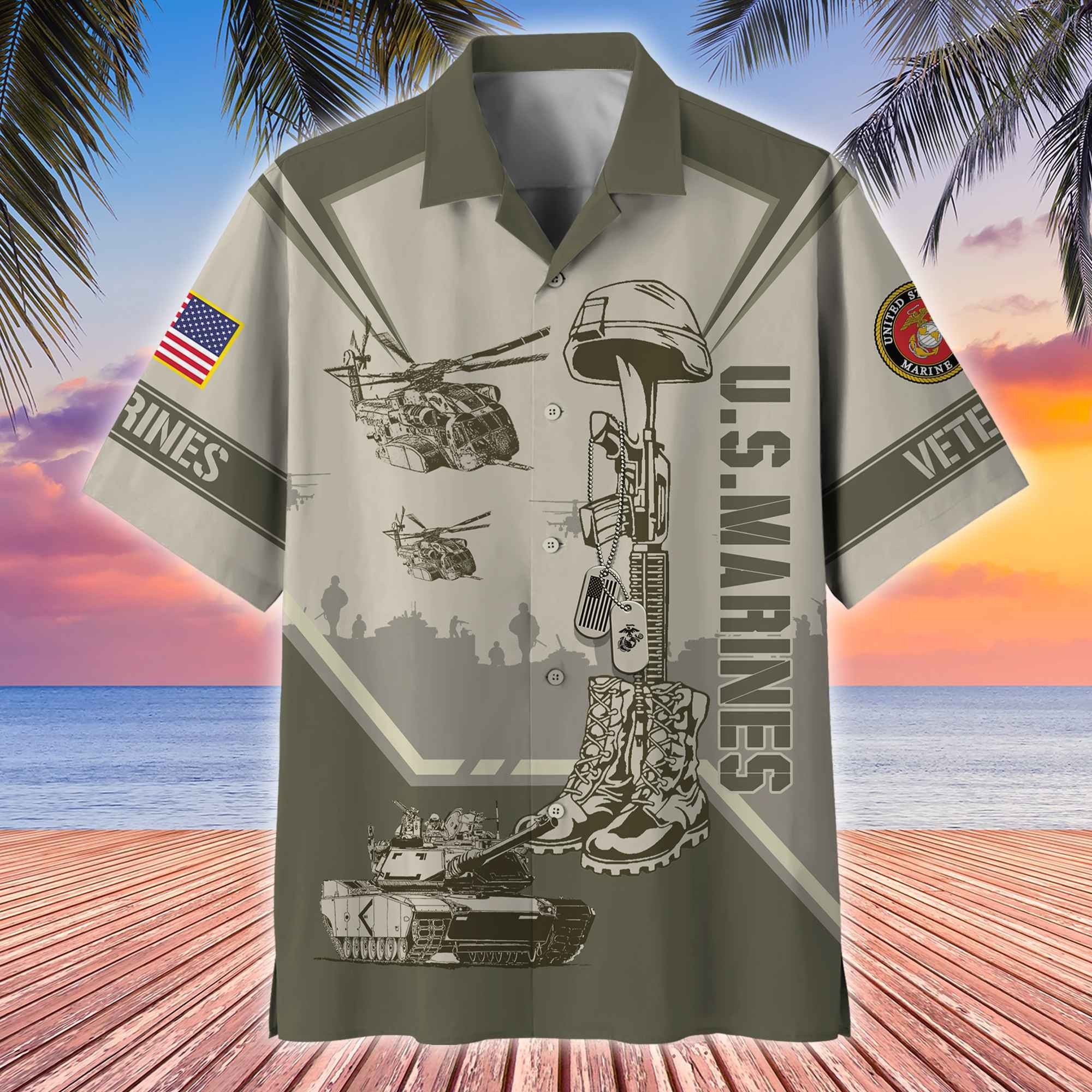 Premium US Veterans Hawaii Shirt APVC140601