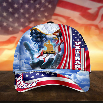 Premium Custom US Veterans Cap, Gifts for US Veterans, Hat Gifts for Dad, for Husband, Gift for Veterans Day, Father's Day, Independence Day VPVC002607