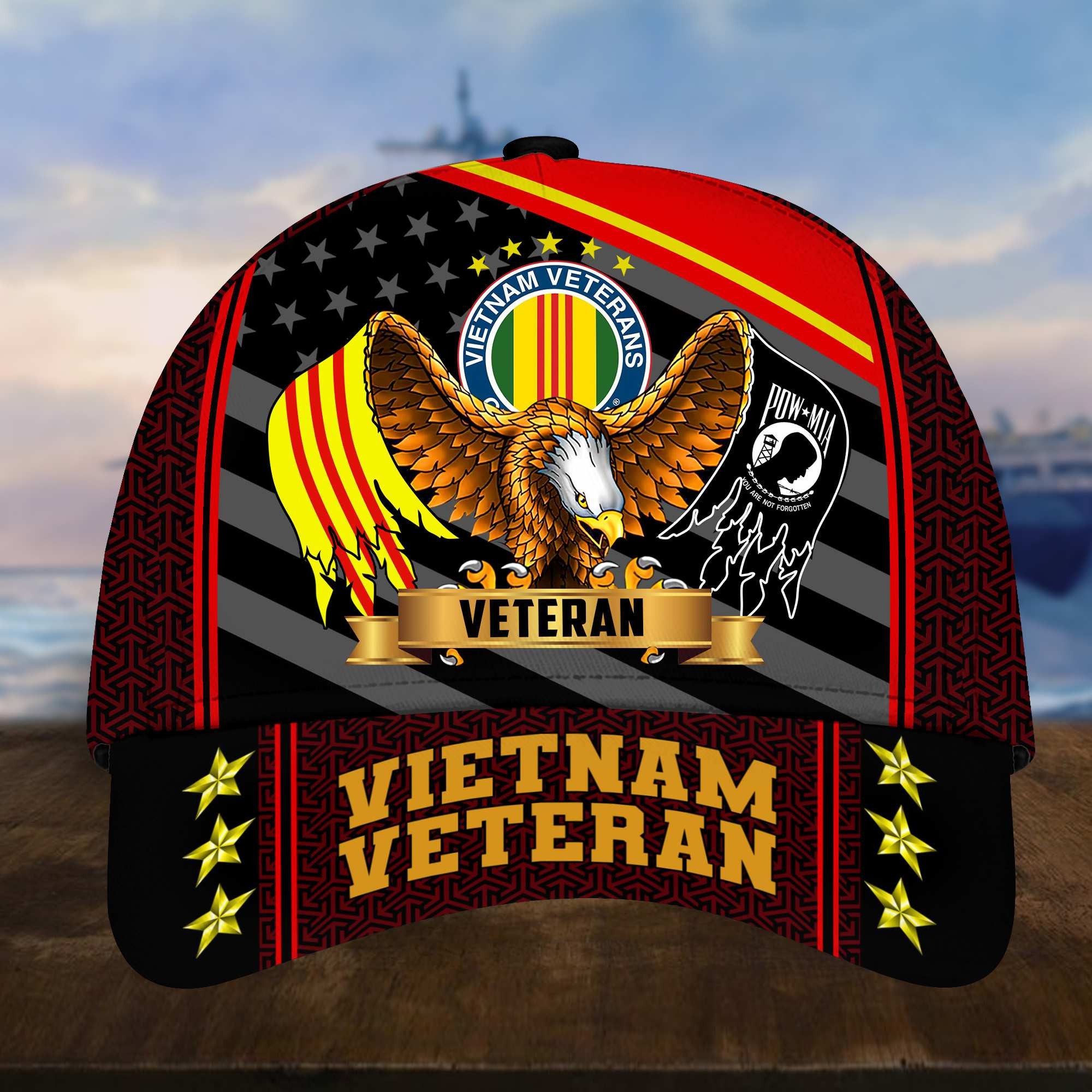 Premium Vietnam Veteran Cap, Gifts for Vietnam Veteran, Hat Gifts for Dad, for Husband VPVC002706
