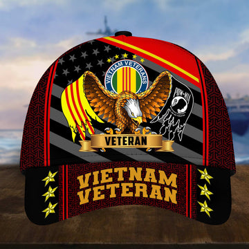 Premium Vietnam Veteran Cap, Gifts for Vietnam Veteran, Hat Gifts for Dad, for Husband VPVC002706