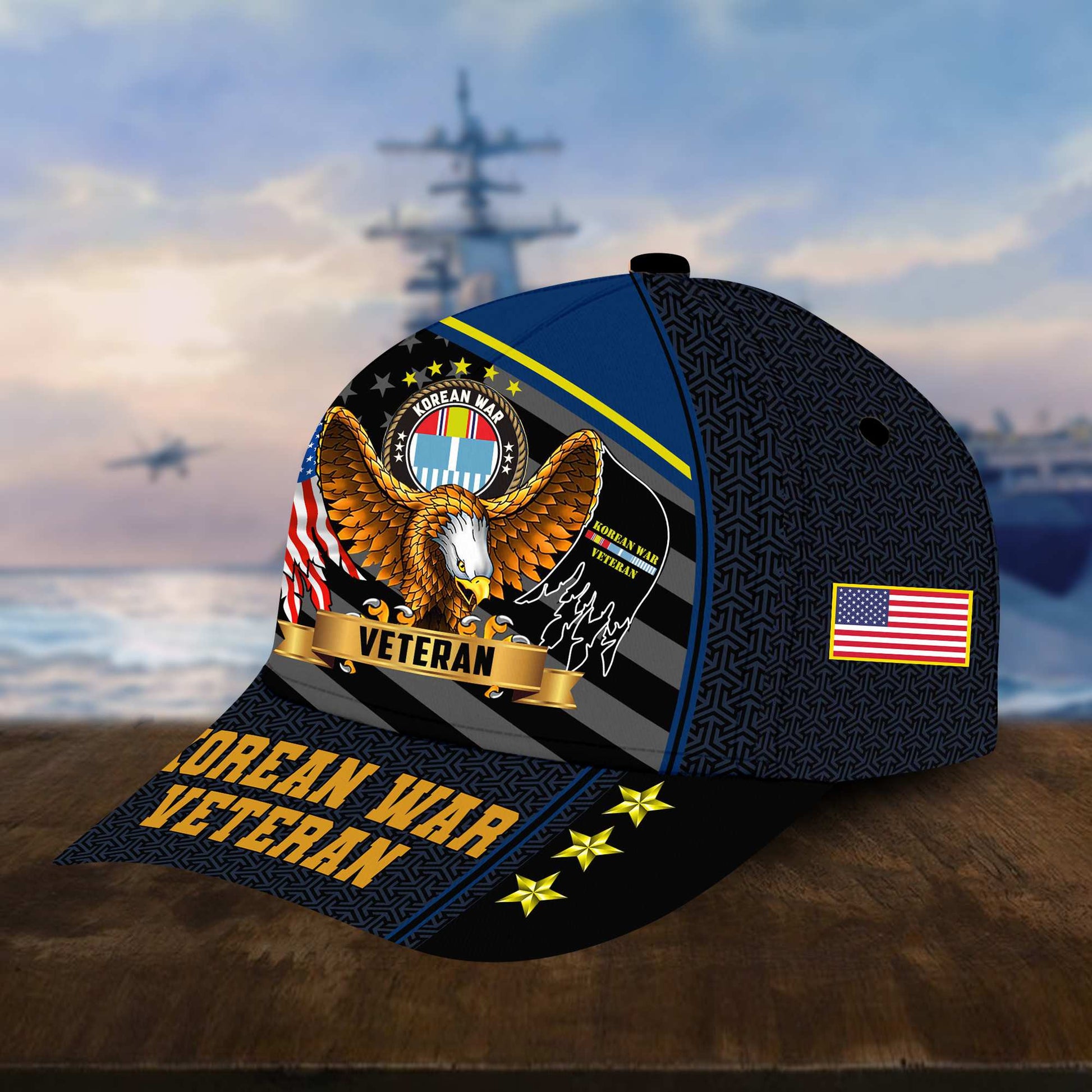 Premium US Korean War Cap, Gifts for Korean War Veteran, Hat Gifts for Dad, for Husband VPVC002710