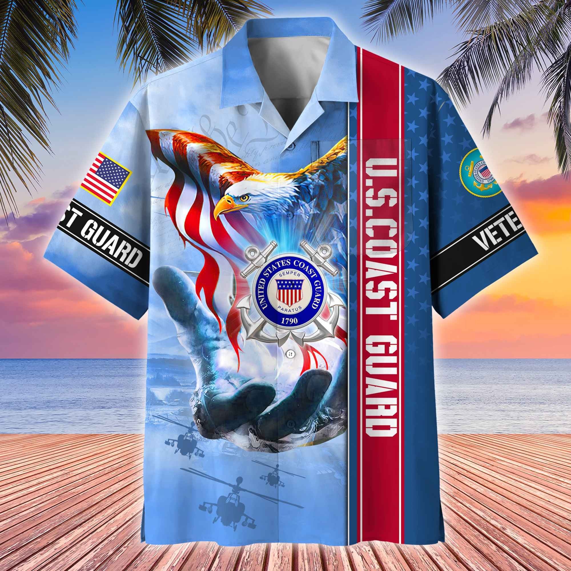 Premium American Pride US Veterans Hawaii Shirt With Pocket APVC180601