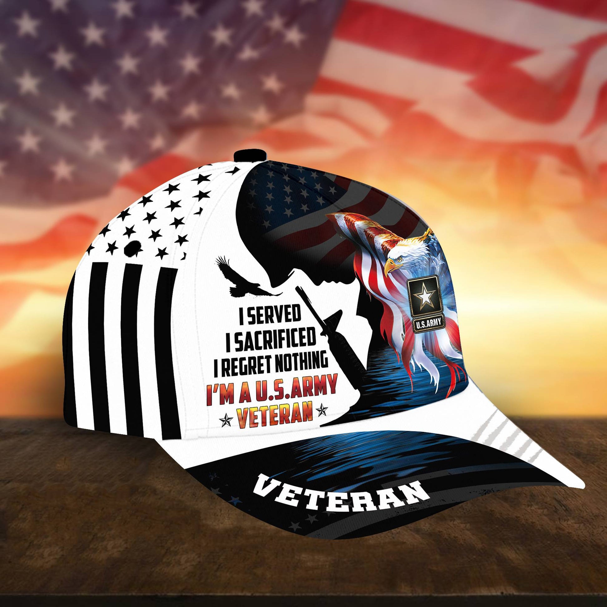 US Army Cap, Gifts for Army Veteran, Hat Gifts for Dad, for Husband VPVC002801