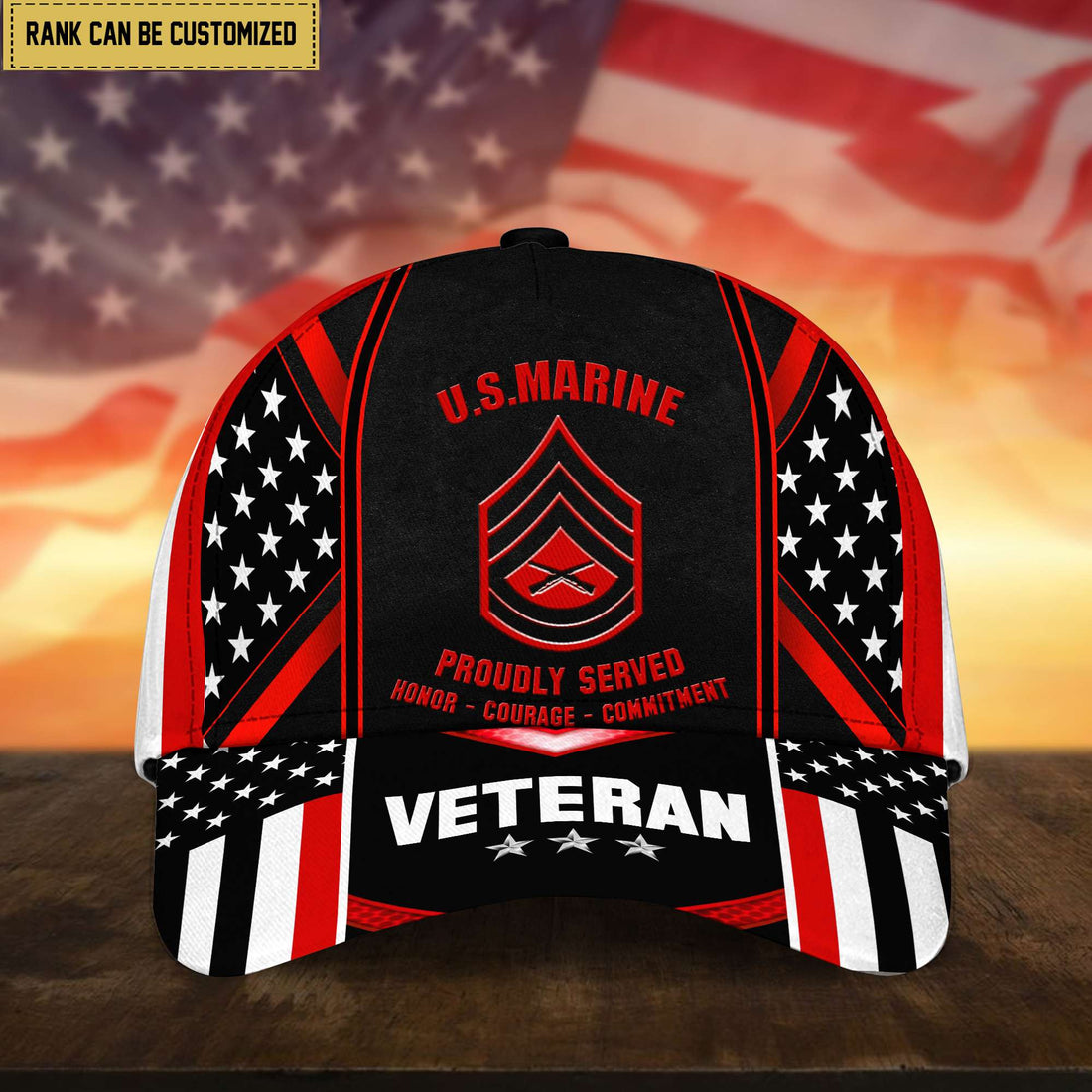 Premium Custom USMC Cap, Hat for Marine Veteran, Gifts for Dad, for Husband VPVC002503