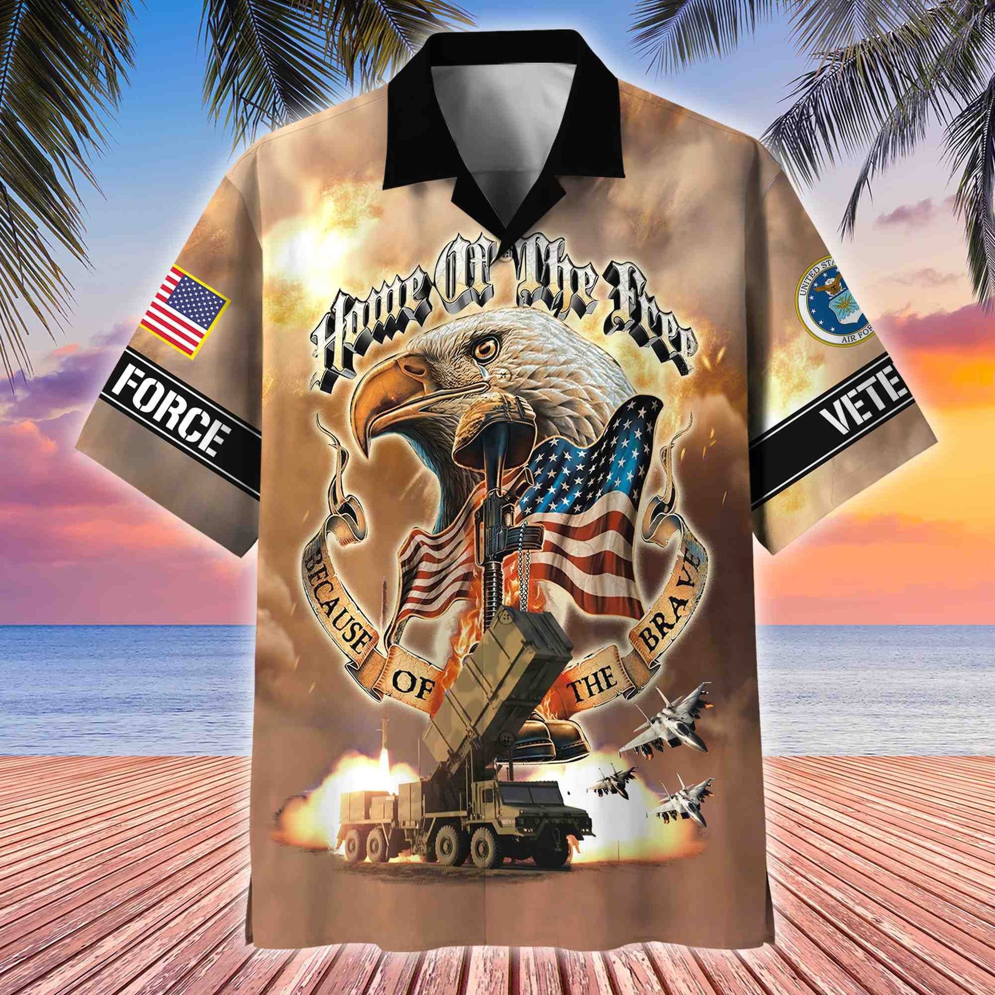 Premium US Veterans Hawaii Shirt, Gifts For Dad For Husband Veteran BPVC030701