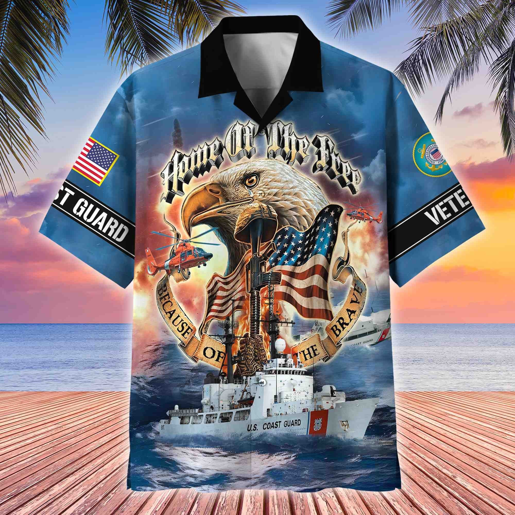 Premium US Veterans Hawaii Shirt, Gifts For Dad For Husband Veteran BPVC030701