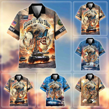 Premium US Veterans Hawaii Shirt, Gifts For Dad For Husband Veteran BPVC030701