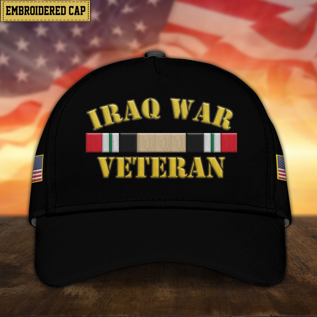 Premium Iraq War Veteran Embroidered Cap, Gifts for Iraq War Veteran, Gifts for Father's Day, Veterans Day VPVC300904