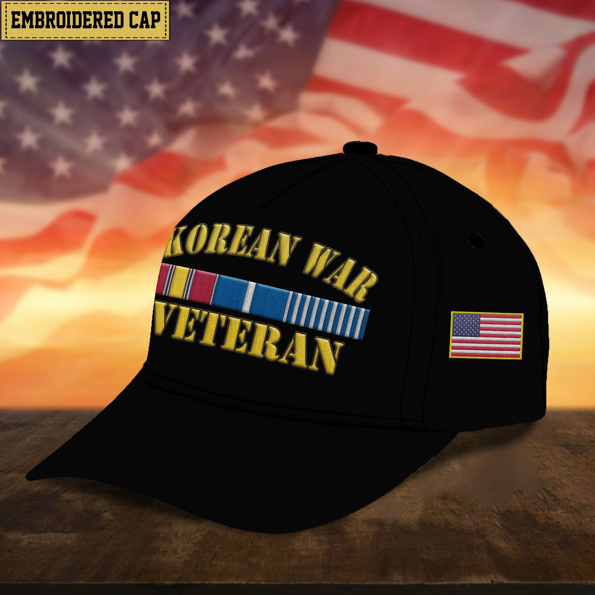Premium Korean War Veteran Embroidered Cap, Gifts for Korean War Veteran, Gifts for Father's Day, Veterans Day VPVC300905