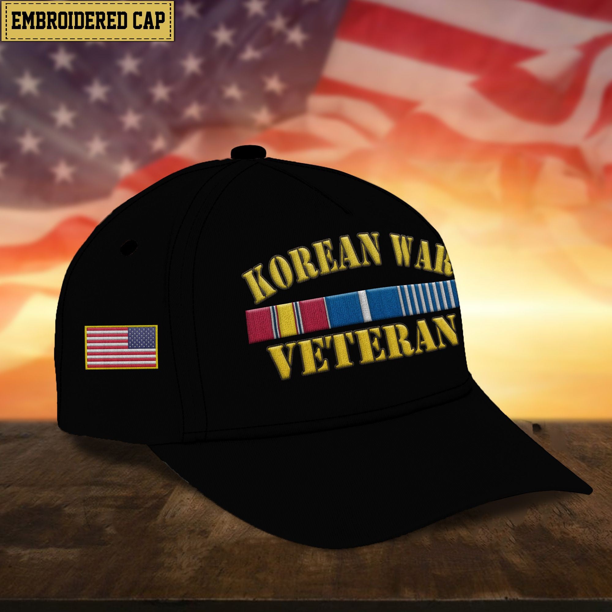 Premium Korean War Veteran Embroidered Cap, Gifts for Korean War Veteran, Gifts for Father's Day, Veterans Day VPVC300905