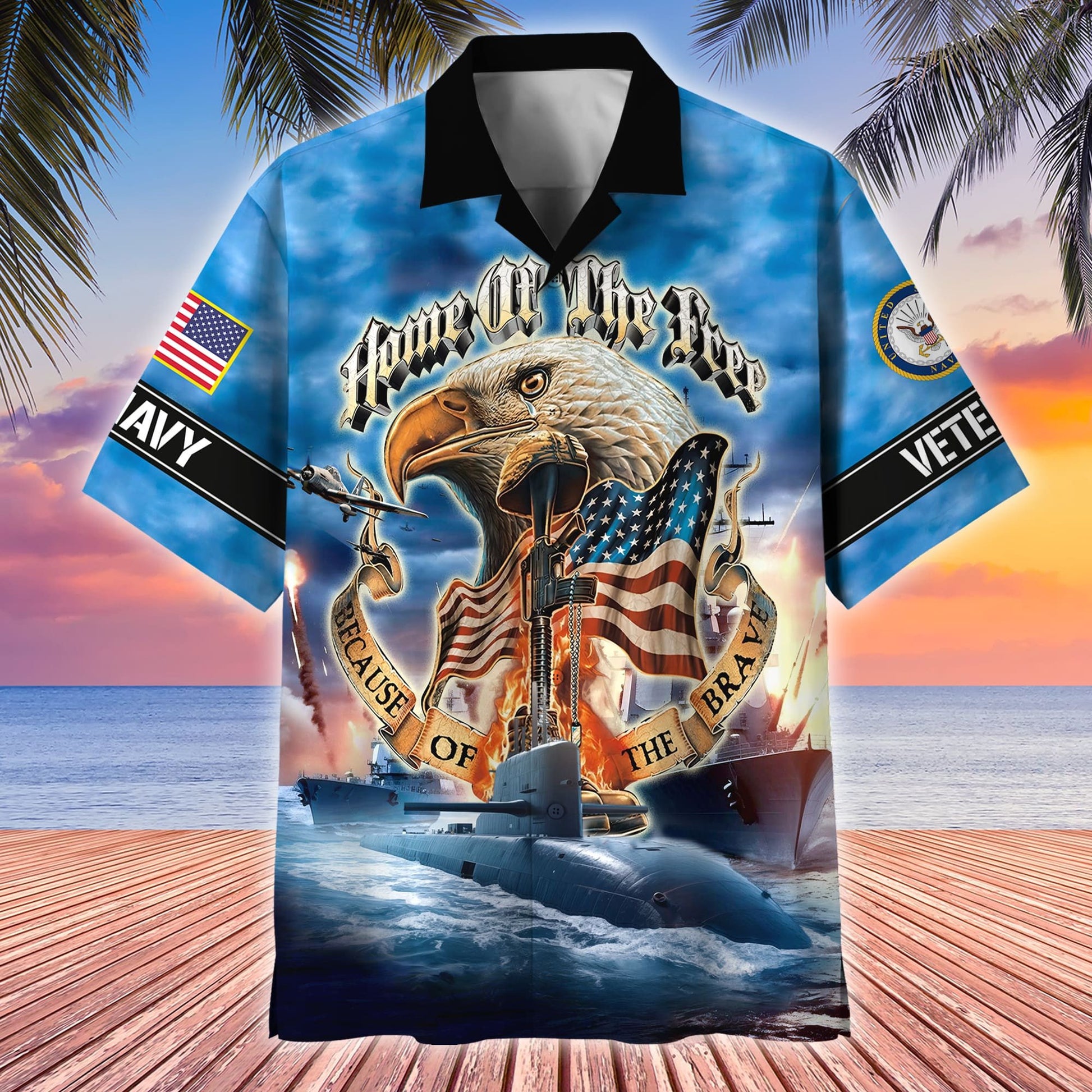 Premium US Veterans Hawaii Shirt, Gifts For Dad For Husband Veteran BPVC030701