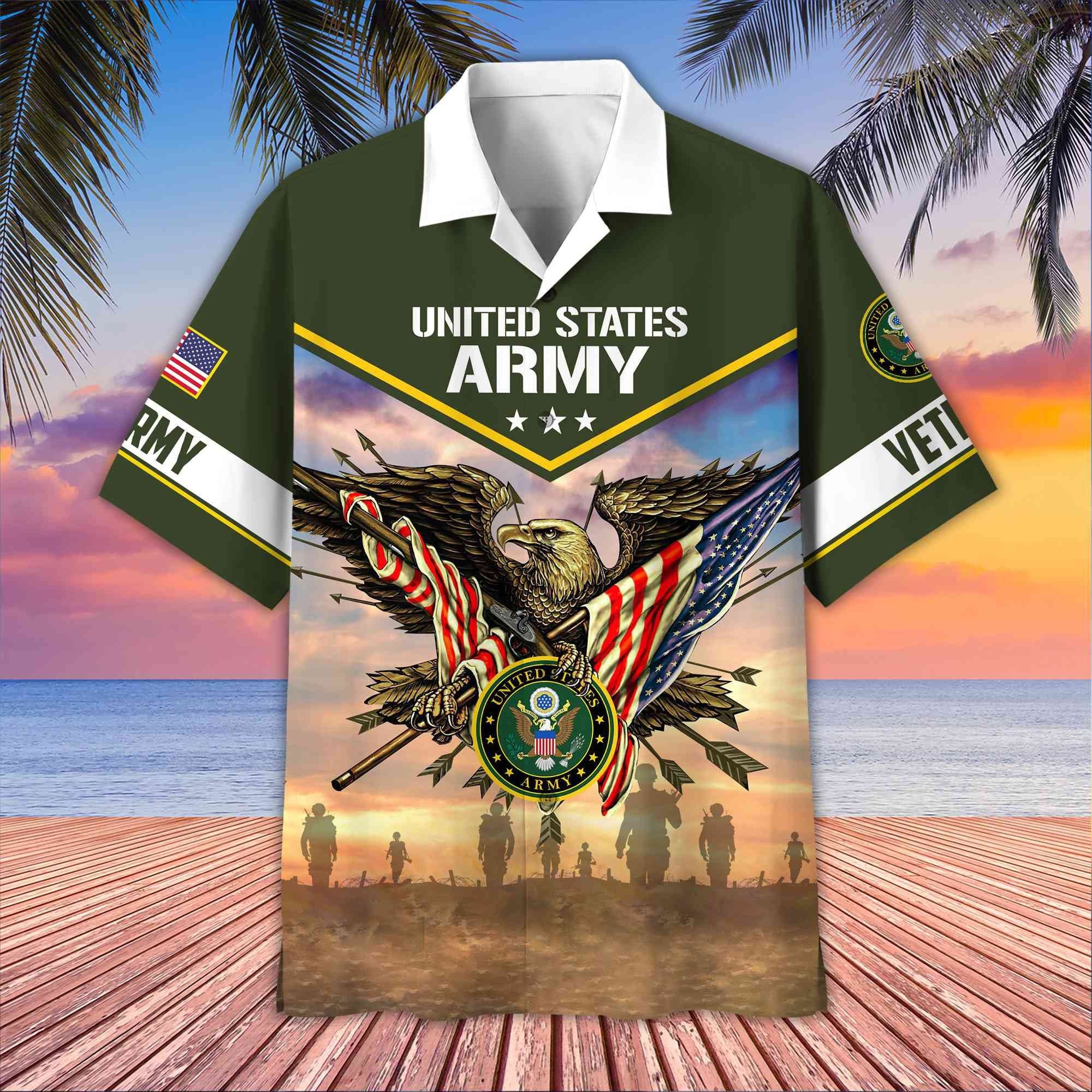 Premium Honoring All Who Served US Veterans Hawaii Shirt, Gifts For US Veterans BPVC080702