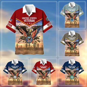 Premium Honoring All Who Served US Veterans Hawaii Shirt, Gifts For US Veterans BPVC080702