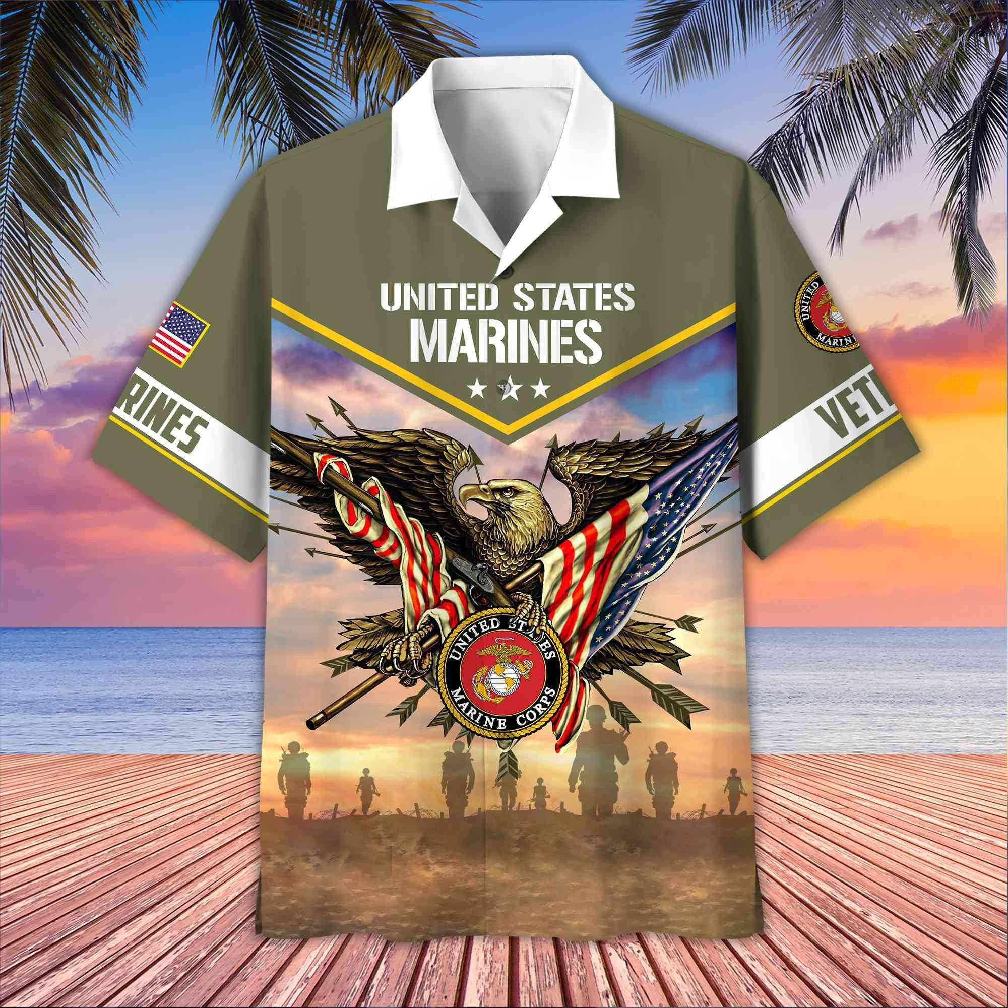 Premium Honoring All Who Served US Veterans Hawaii Shirt, Gifts For US Veterans BPVC080702