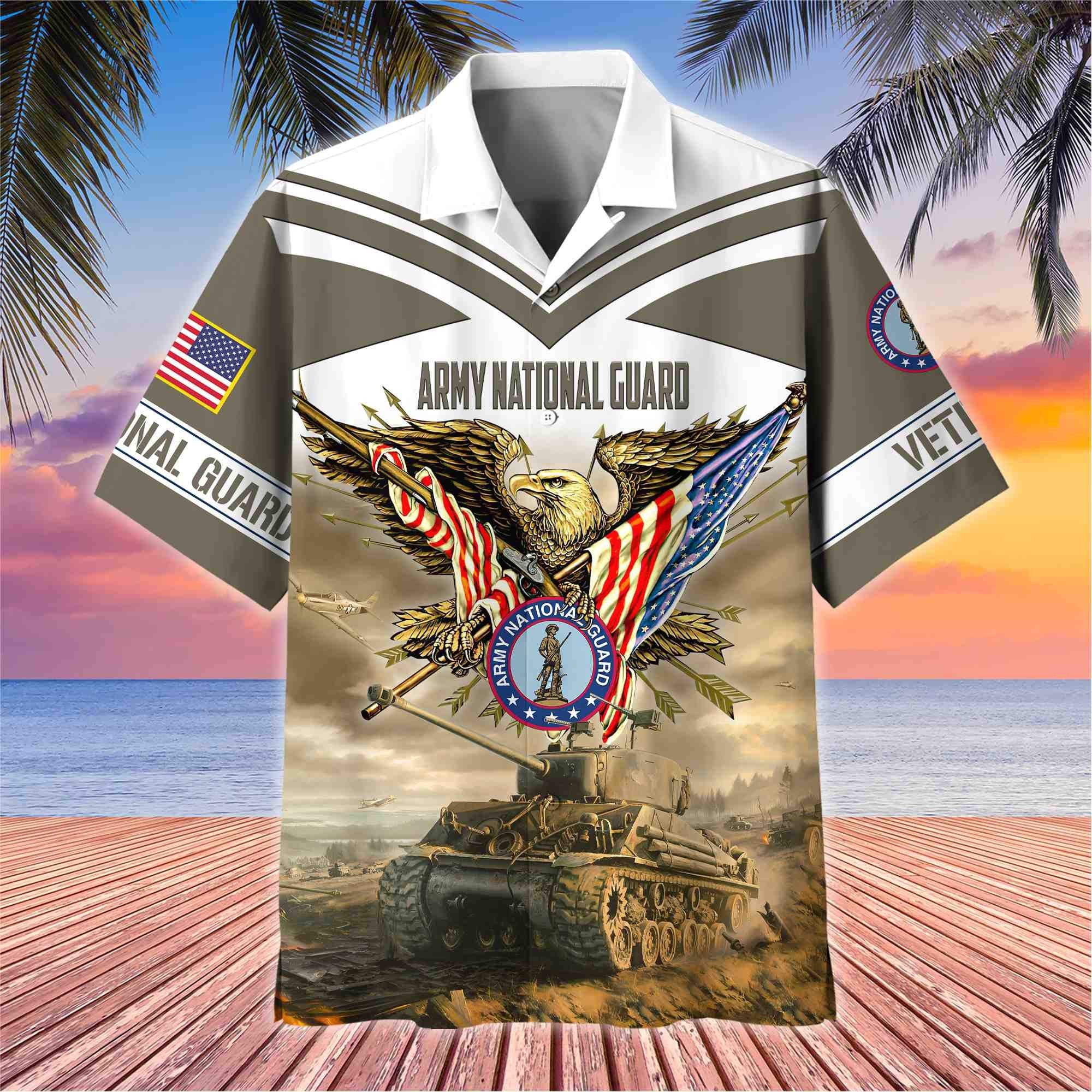 Premium American Pride US Veterans Hawaii Shirt, Gifts For Dad For Husband Veteran BPVC090703