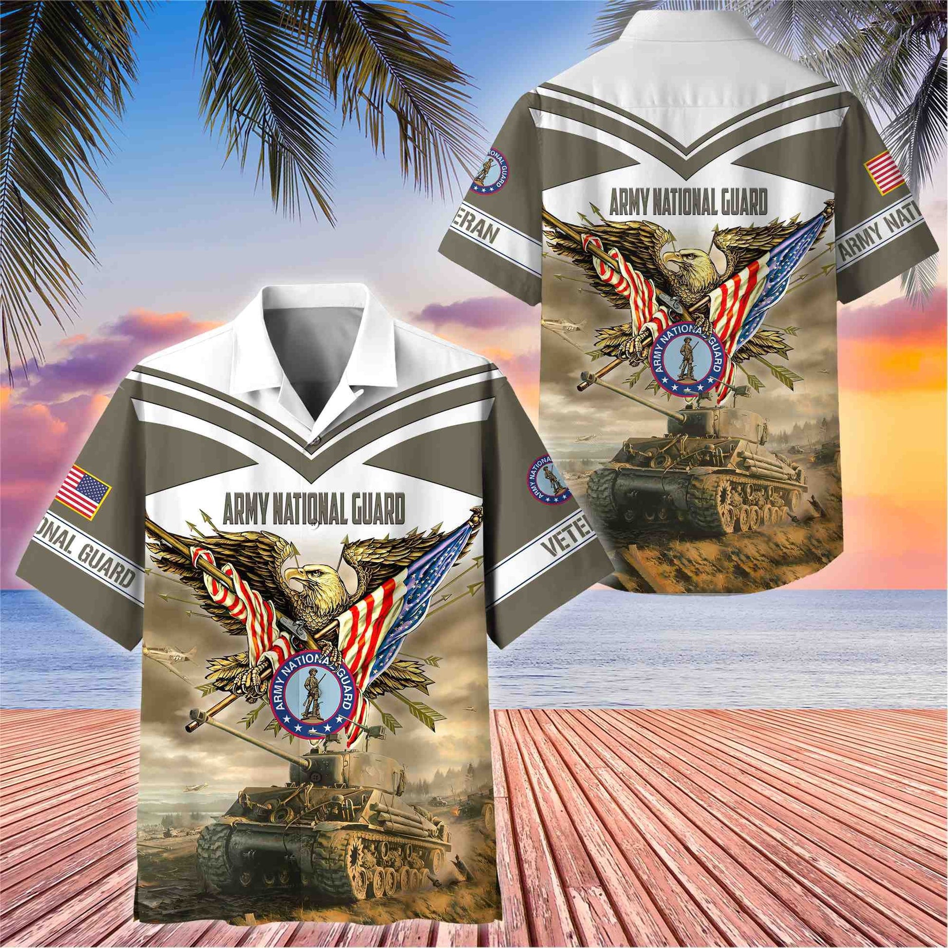 Premium American Pride US Veterans Hawaii Shirt, Gifts For Dad For Husband Veteran BPVC090703