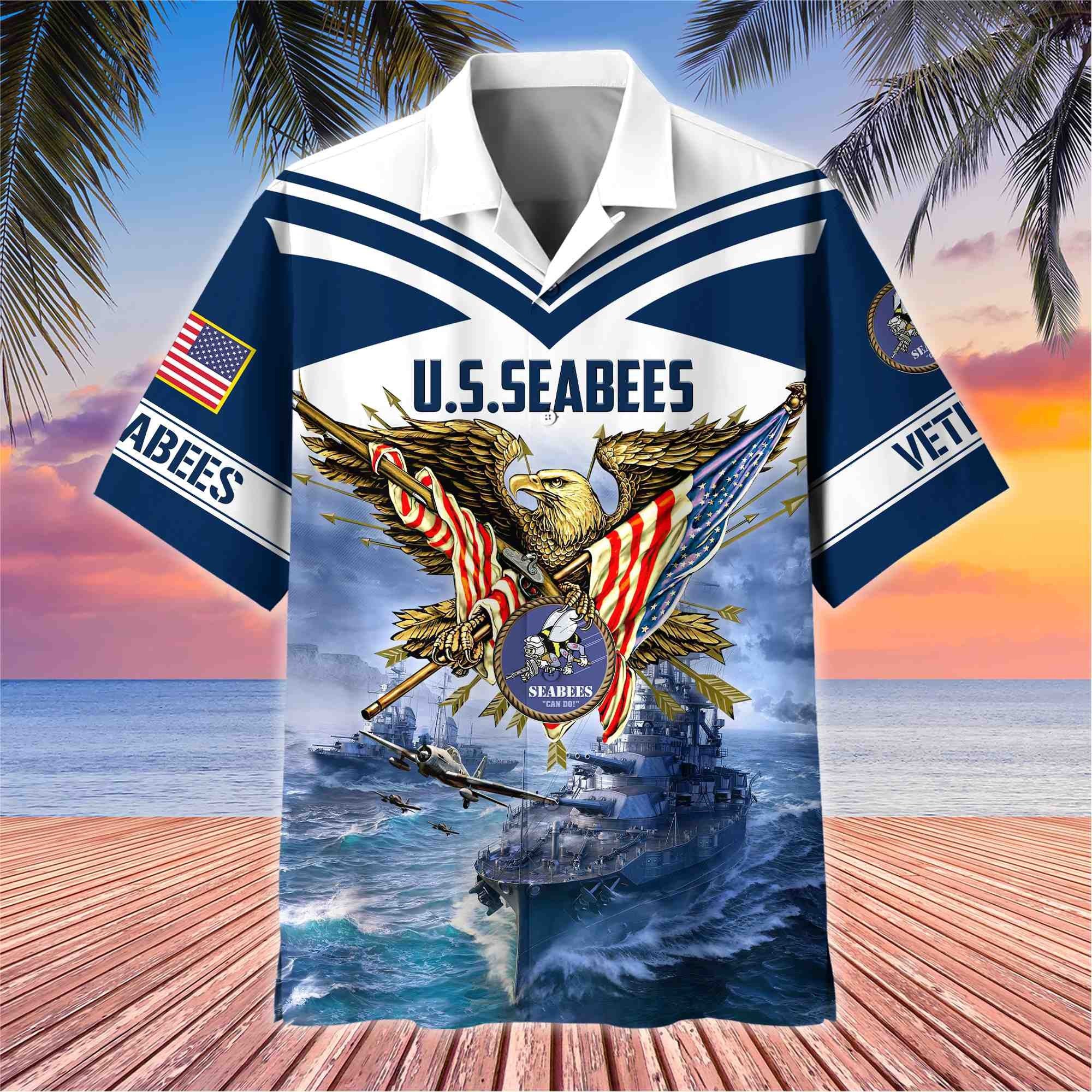 Premium American Pride US Veterans Hawaii Shirt, Gifts For Dad For Husband Veteran BPVC090703