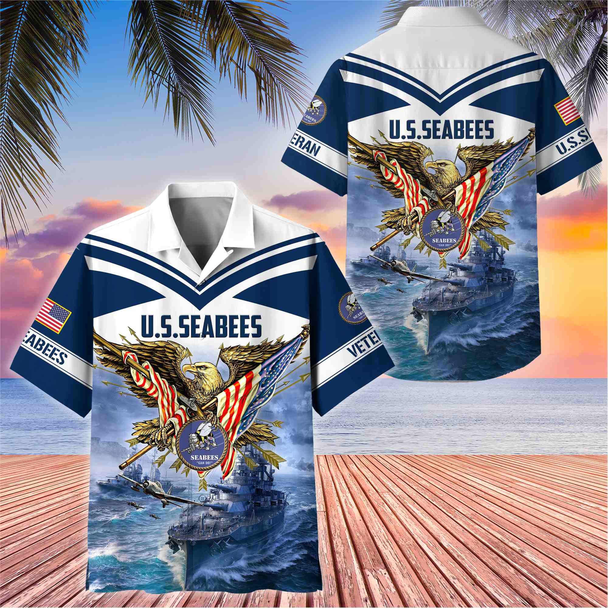 Premium American Pride US Veterans Hawaii Shirt, Gifts For Dad For Husband Veteran BPVC090703