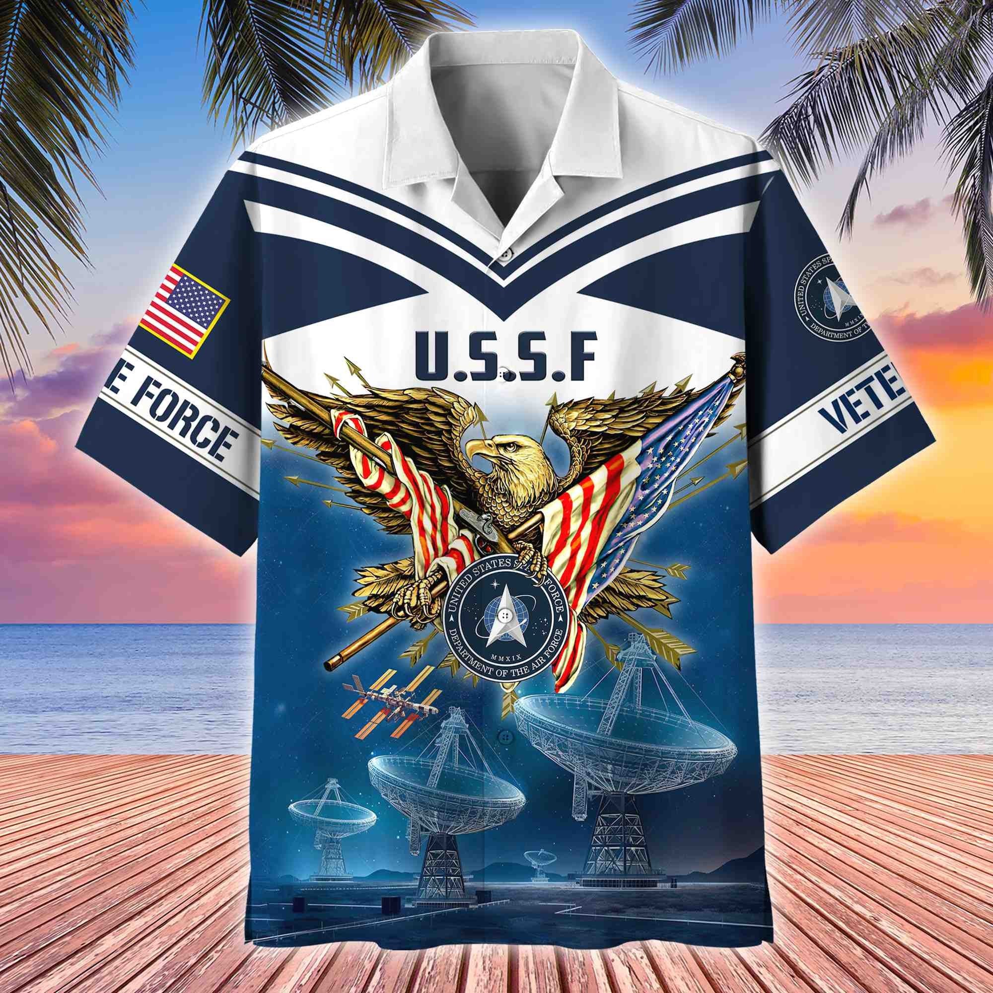Premium American Pride US Veterans Hawaii Shirt, Gifts For Dad For Husband Veteran BPVC090703
