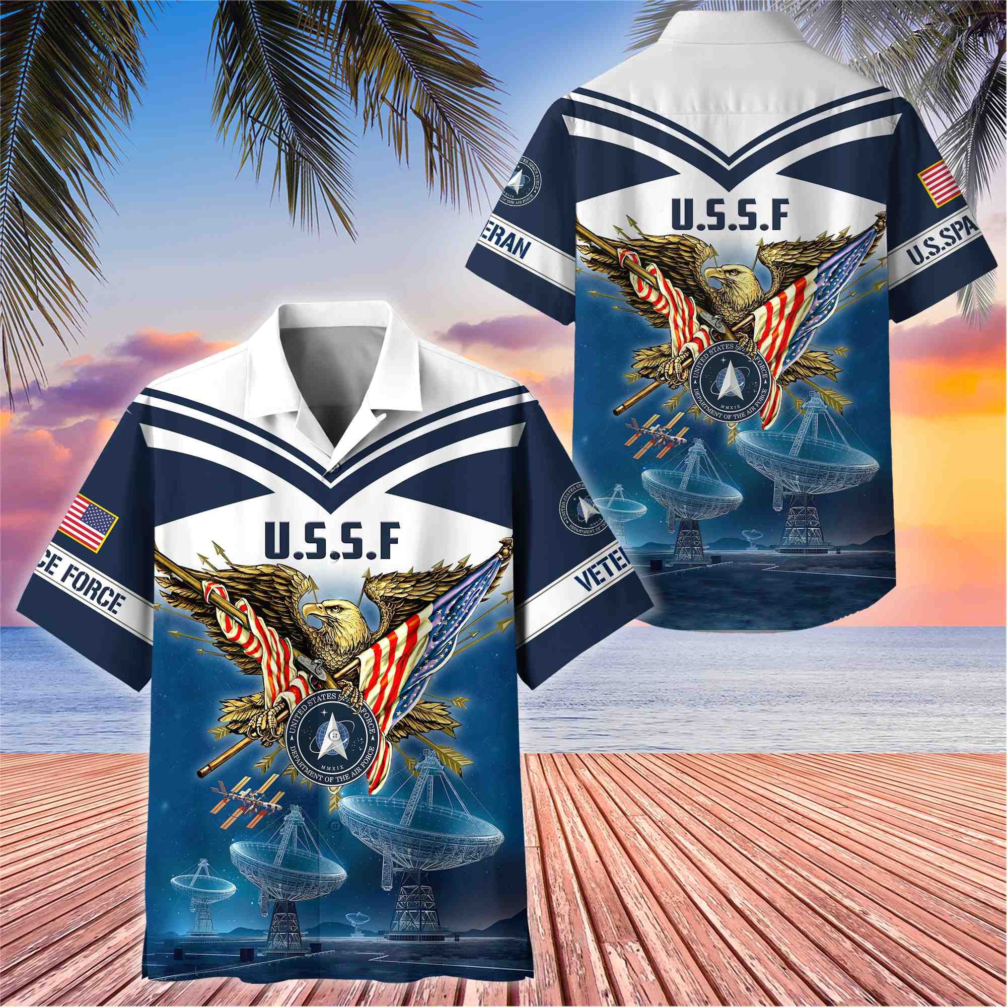 Premium American Pride US Veterans Hawaii Shirt, Gifts For Dad For Husband Veteran BPVC090703