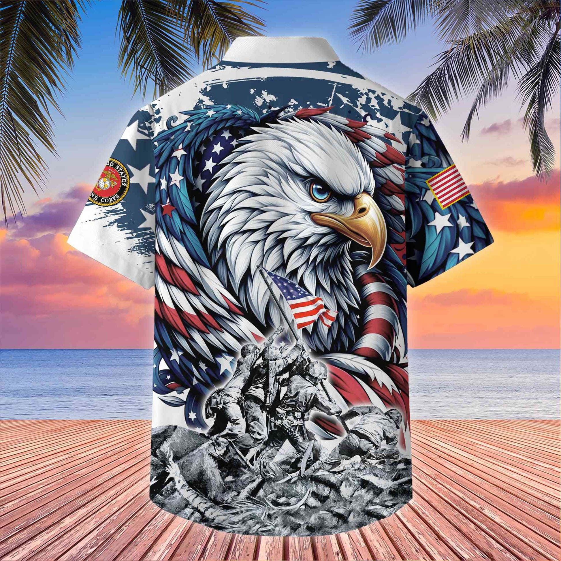 Premium US Veterans Hawaii Shirt, Gifts For Dad, For Husband Veteran BPVC170701